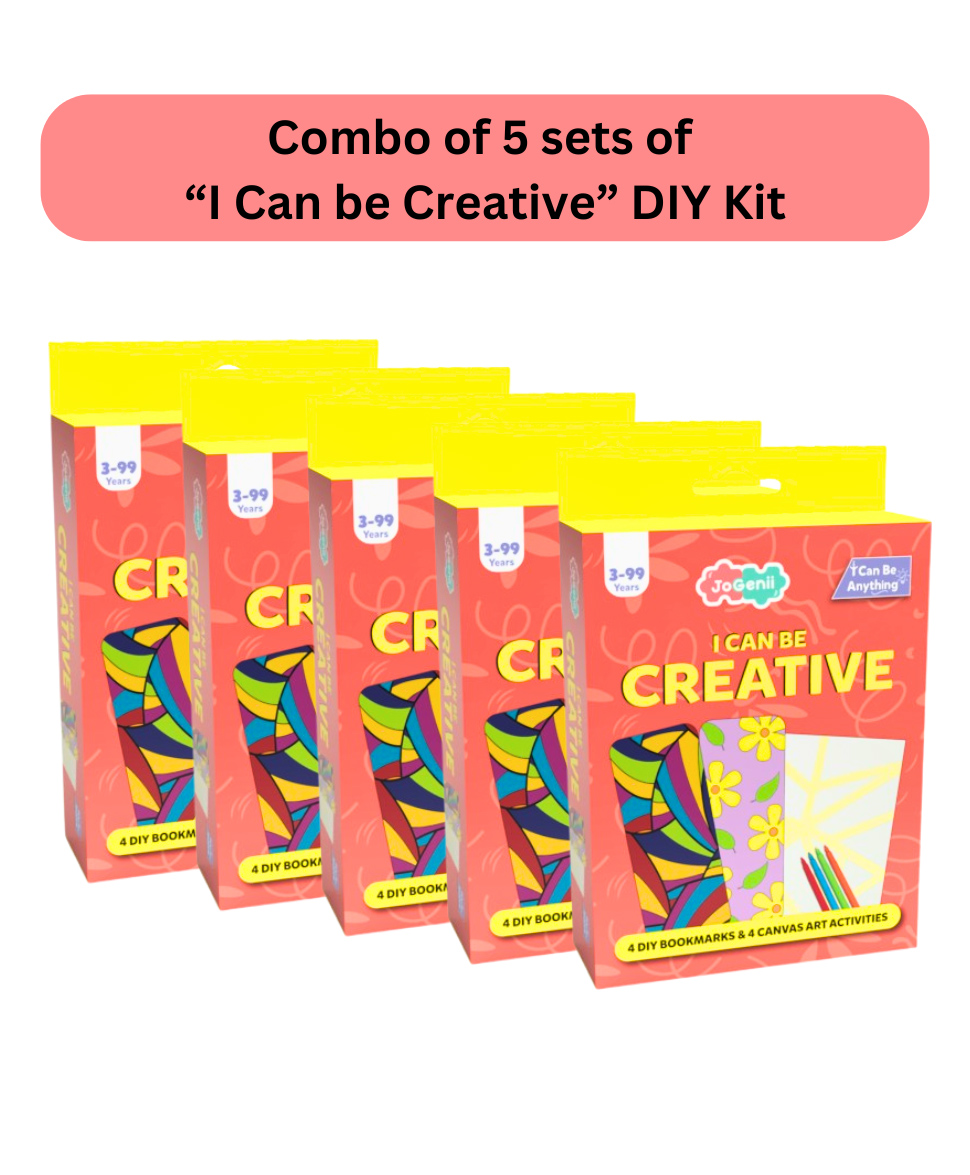 JoGenii I Can Be Creative -  Mini DIY Kit | Ages 3-12 | Return Gift, Travel Friendly (Pack of 5) -Multicolor-picture-14