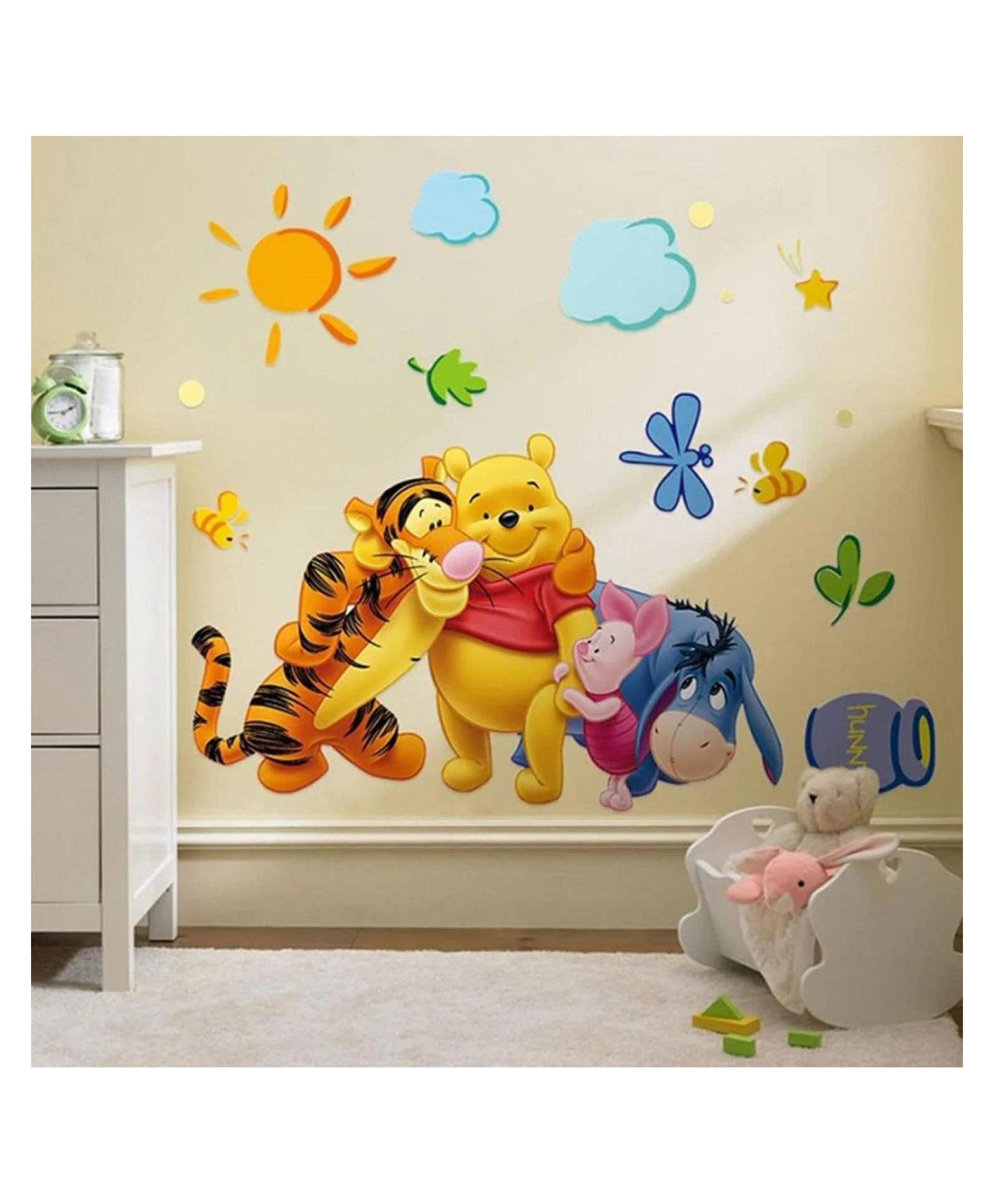 Jaamso Royals ' Winnie The Pooh Home Decor Cartoon Self Adhesive Wall Sticker-picture-51
