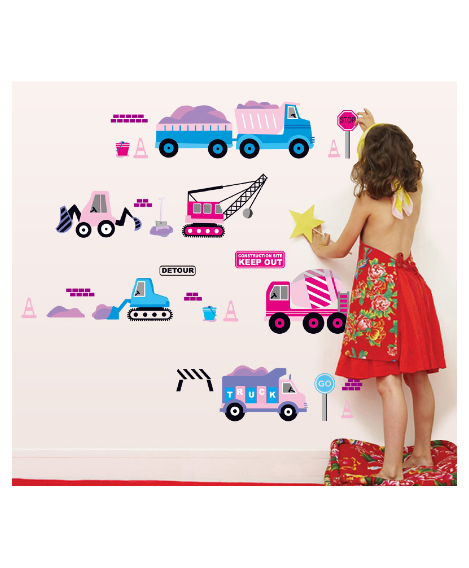 Jaamso Royals Train Crane Hook Machine Cars Kids Home Decor Wallsticker-picture-21