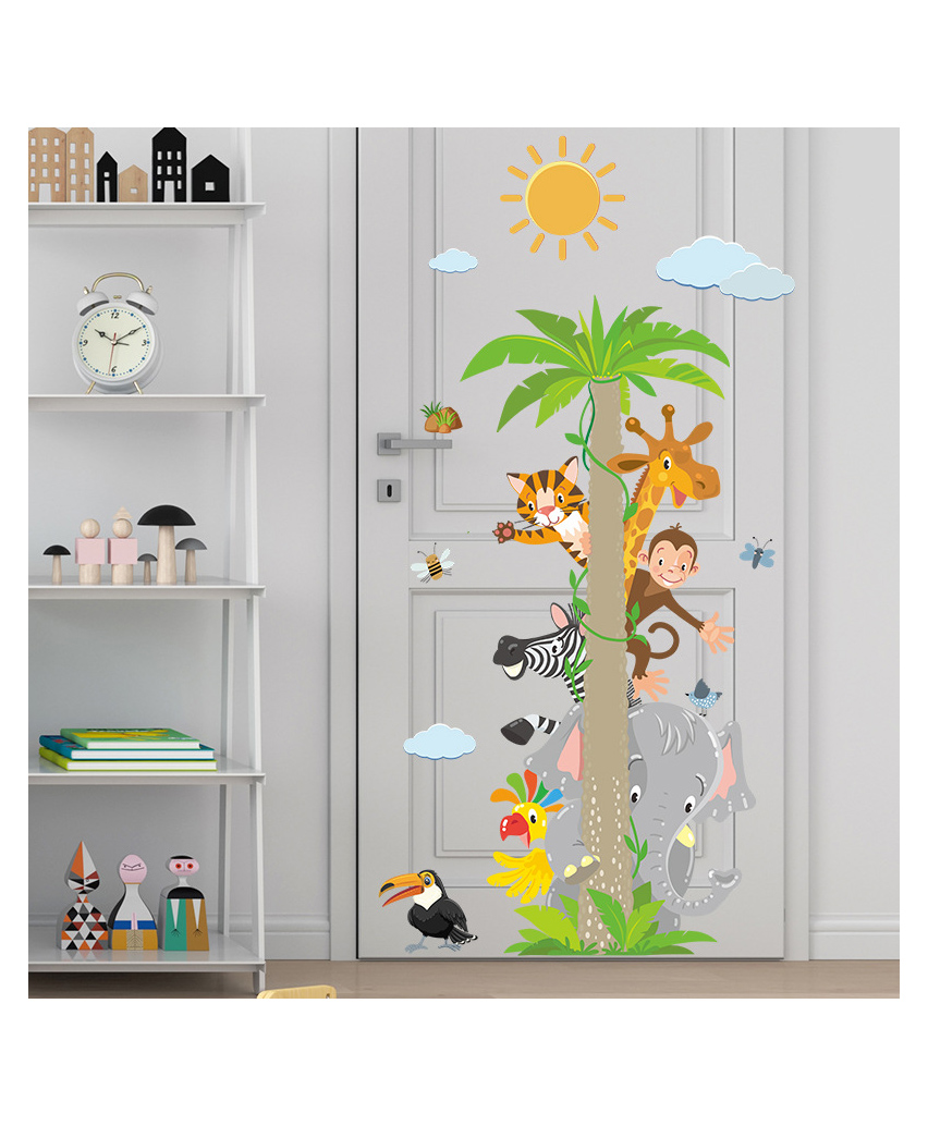 Jaamso Royals Tree With Animals Design Kids Room Decor Wall Sticker-picture-23