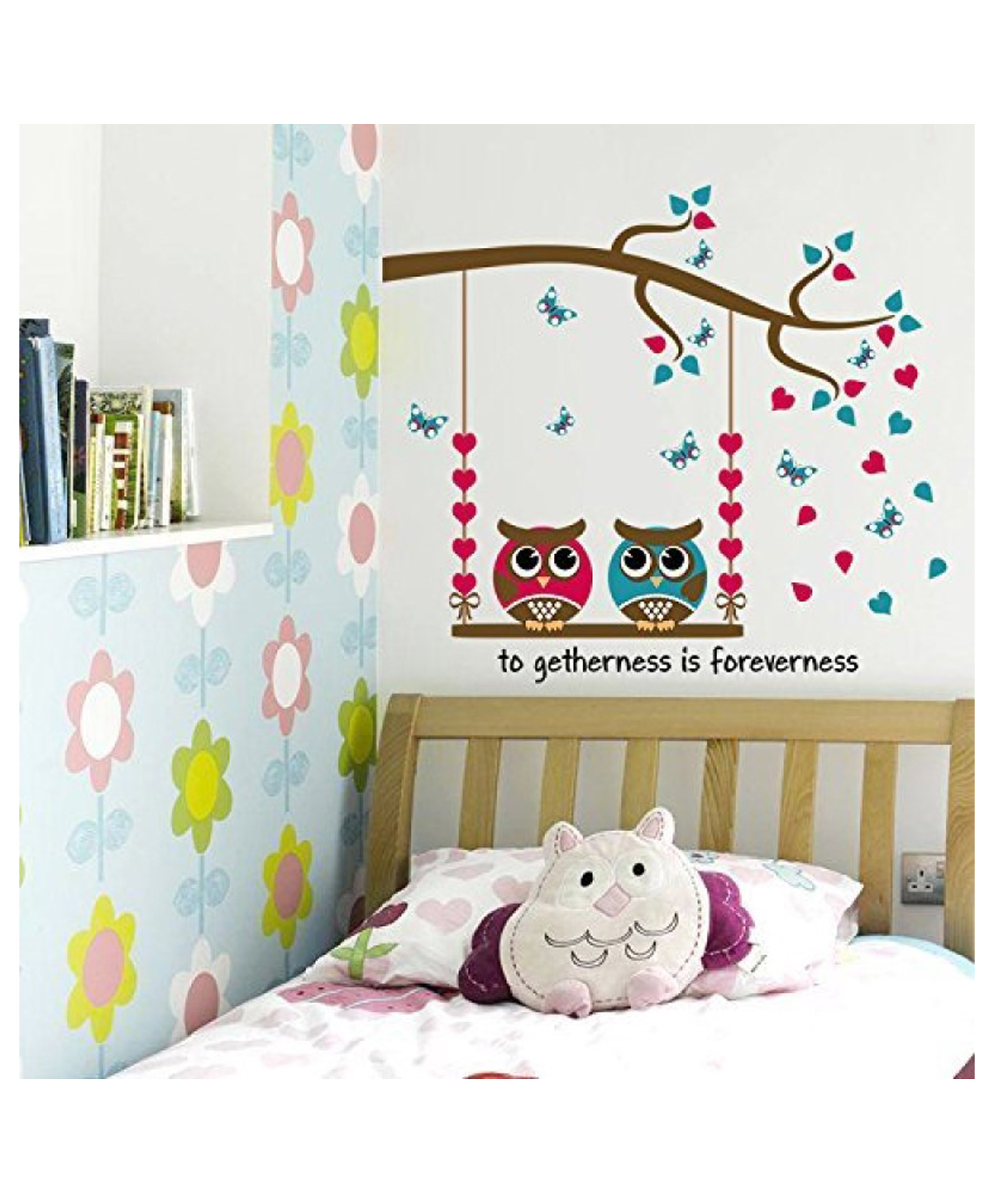 Jaamso Royals Owl Family Get Together Decorative Self Adhesive Home Decor-picture-31