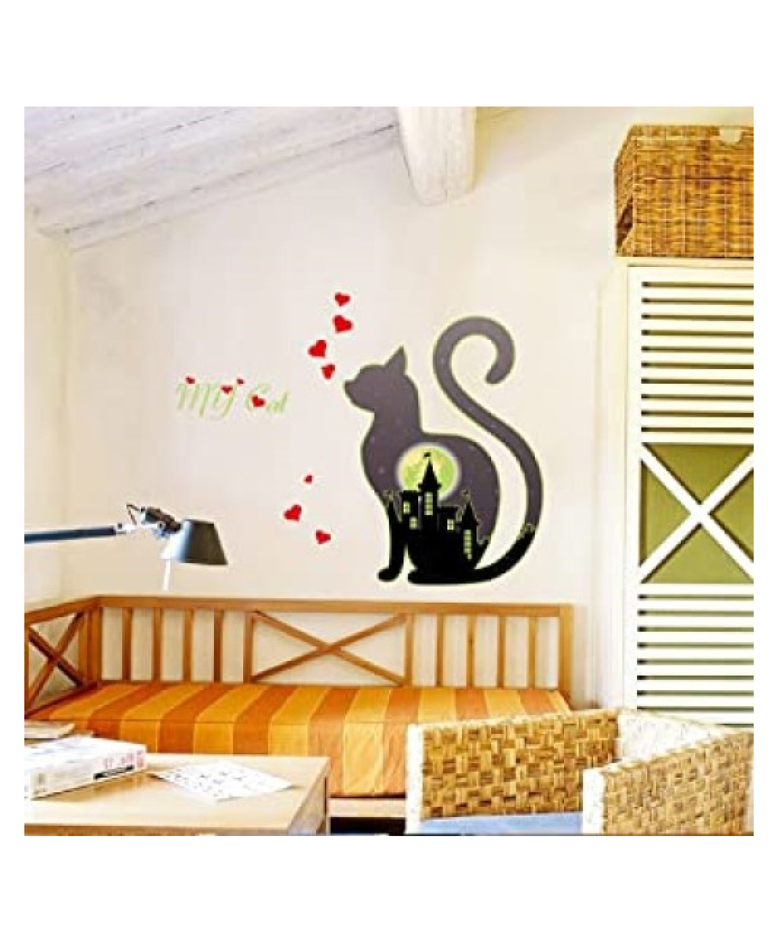 Jaamso Royals The Cat and Castle Glow in The Dark Home Decoration Wall Sticker-picture-29