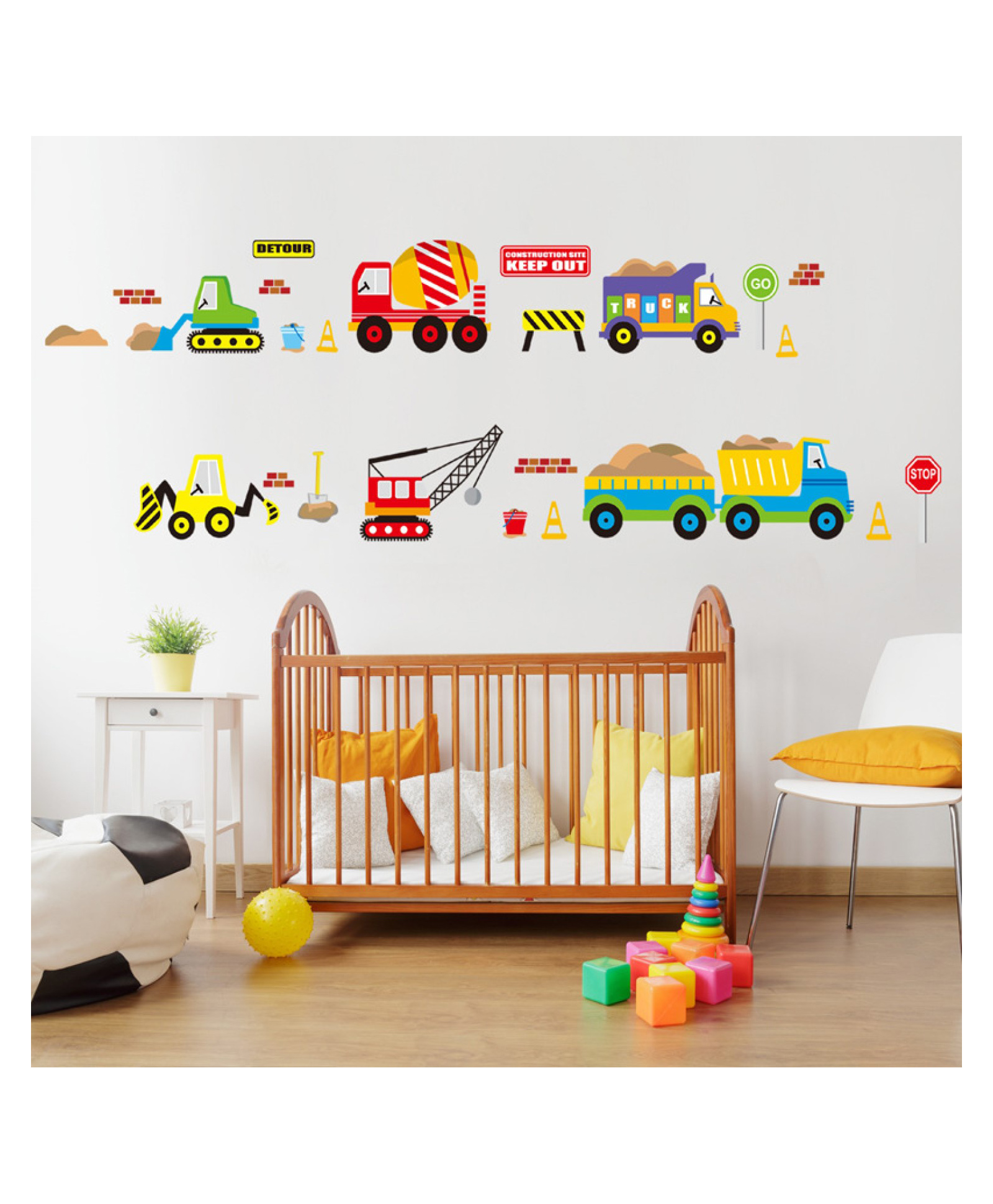 Jaamso Royals Multicolor Cartoon Vehicle Design Wall Art Decoration Wall Sticker-picture-27