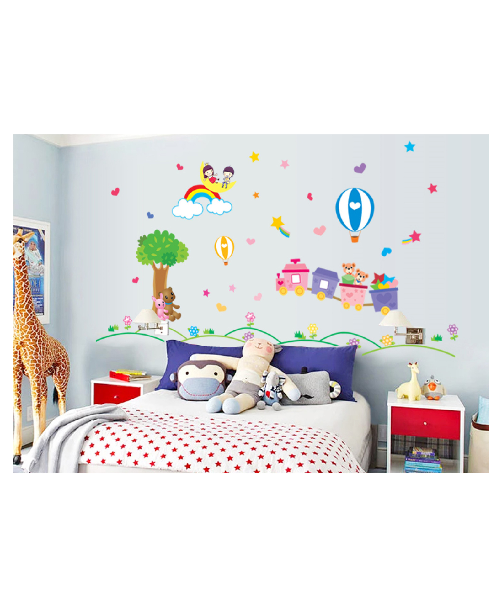 Jaamso Royals Cartoon Baby Decorative Self Adhesive Home Decor Wall Sticker-picture-36