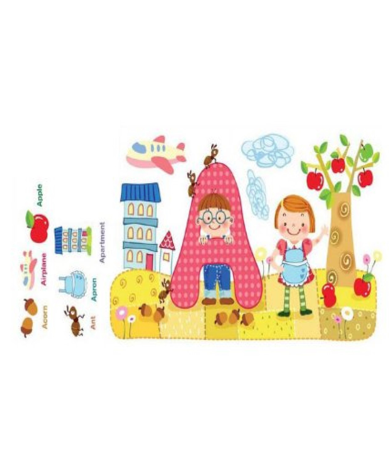 Jaamso Royals Cartoon Animal Jungle Vinyl Peel & Stick Wall Sticker-picture-14