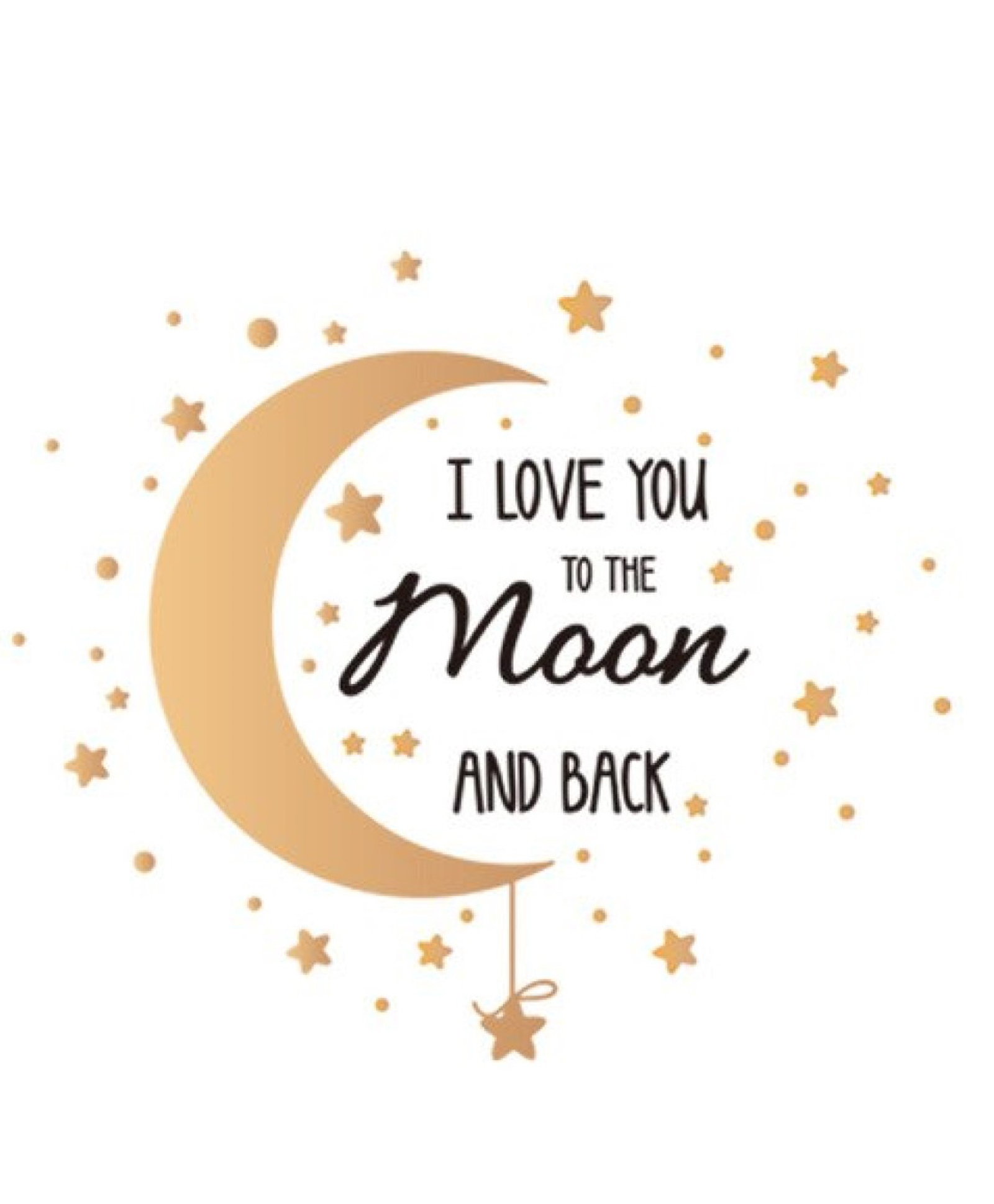 Jaamso Royals I Love You to The Moon and Back Quotes Self Adhesive Wall Sticker-image-27