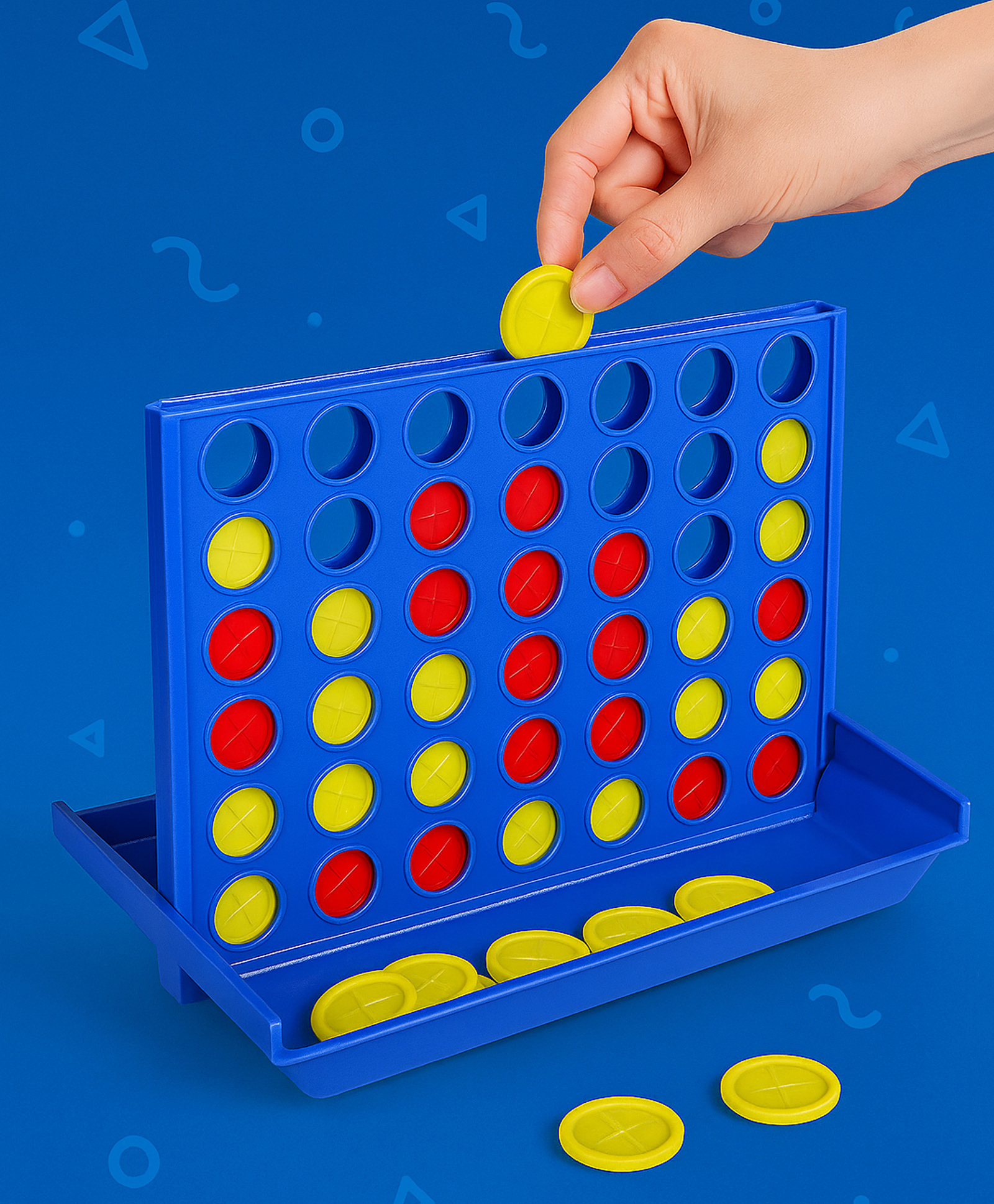 Play Nation Joint 4 Disc Dropping Game for 2 Players - Multicolor