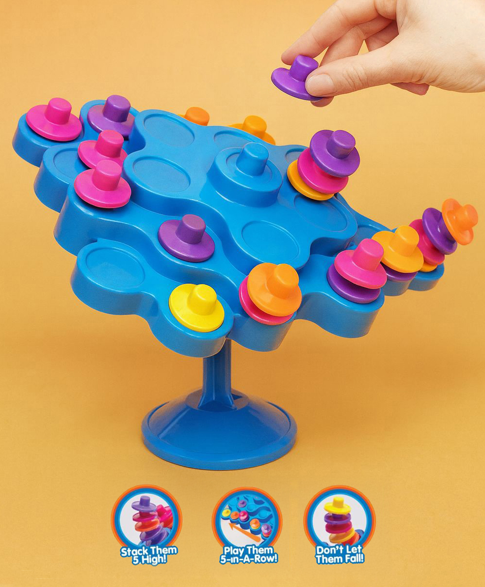 Play Nation Balancing Tree Toy for 4 to 6 Players 48 Pieces - Multicolor-picture-14