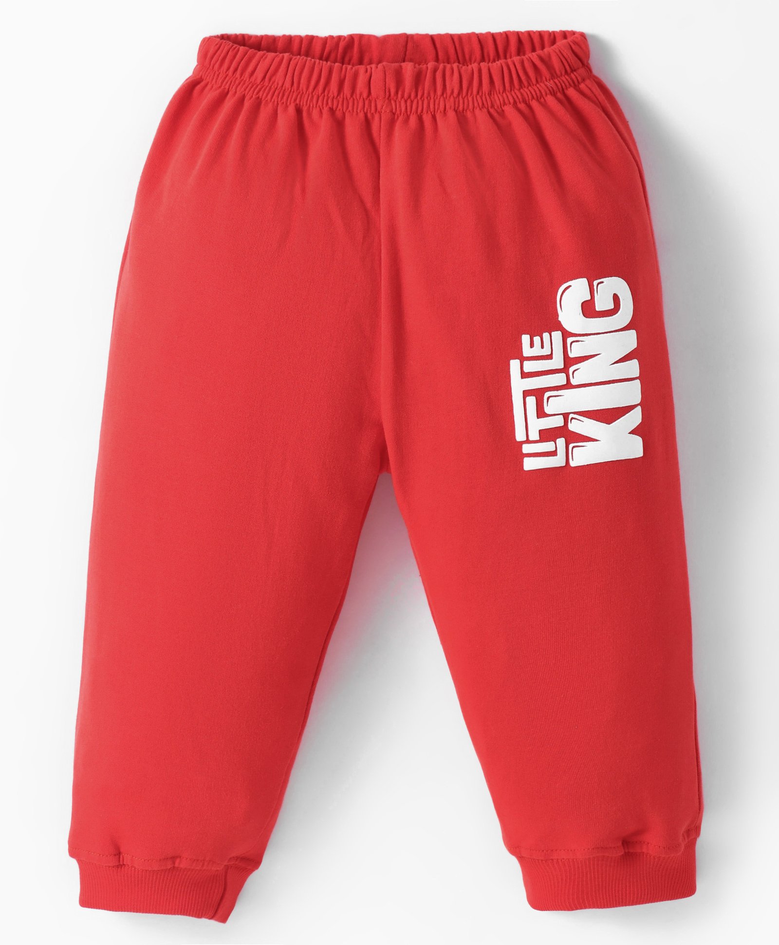 Tango Looper Knit Full Length Lounge Pant With Text Print - Red-image-44