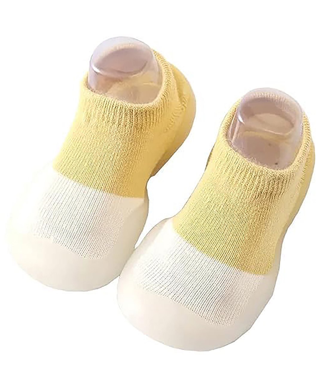 MOMISY Colour Blocked Pair Of Shoe Socks - Yellow-image-40