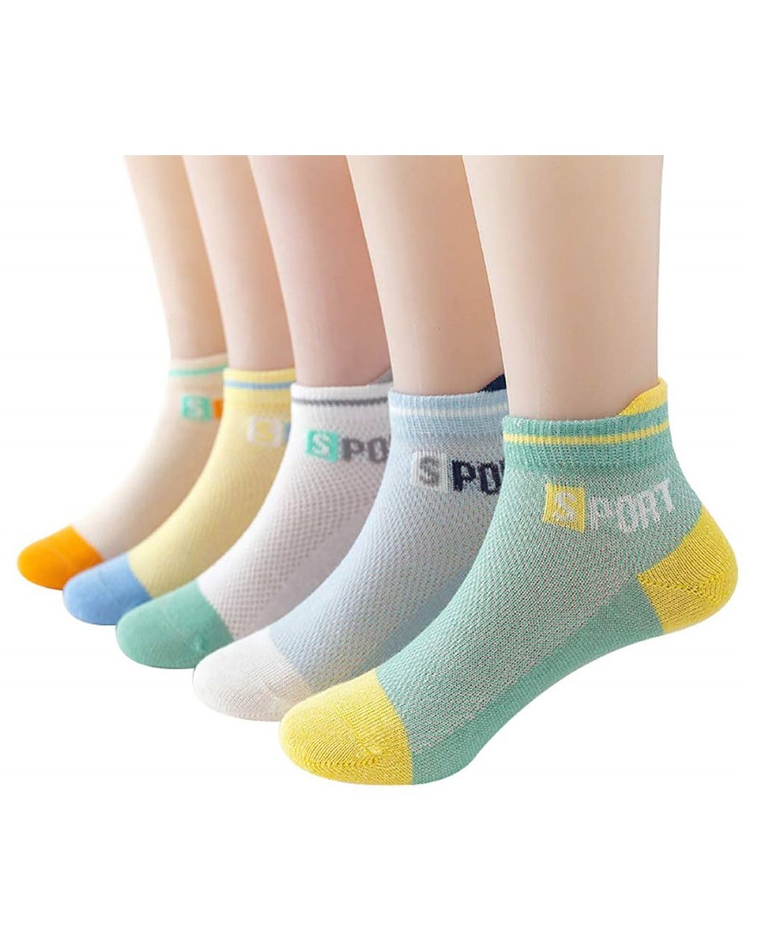 MOMISY Pair of 5 Ankle Socks -Multicolor-picture-10