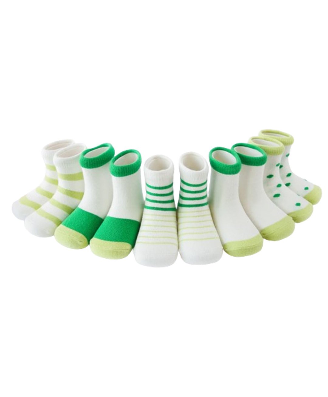 MOMISY Pair Of 5 Striped Ankle Socks - Multicolor-image-34