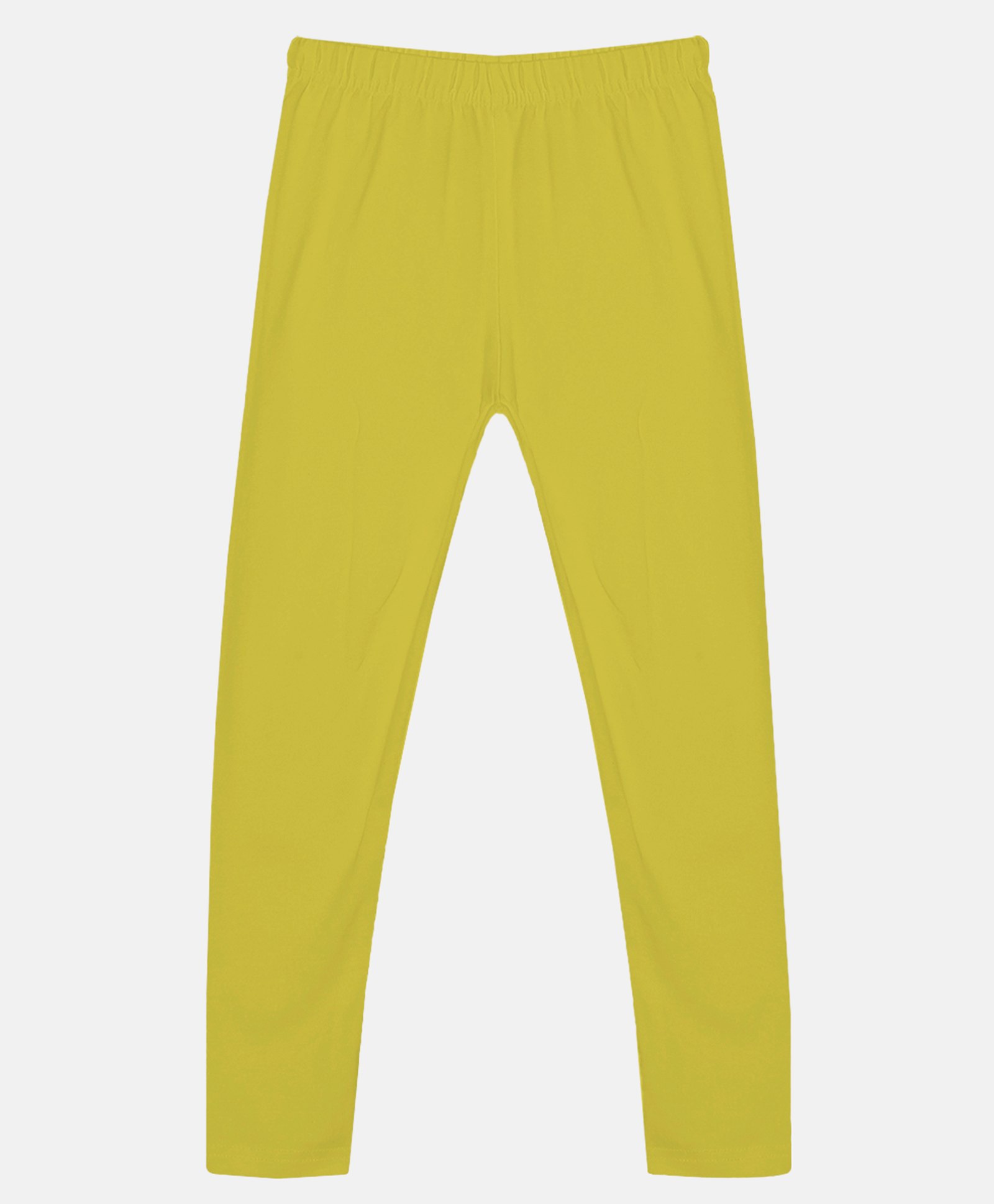 Kiddopanti Solid Ankle Length Leggings - Yellow-picture-20