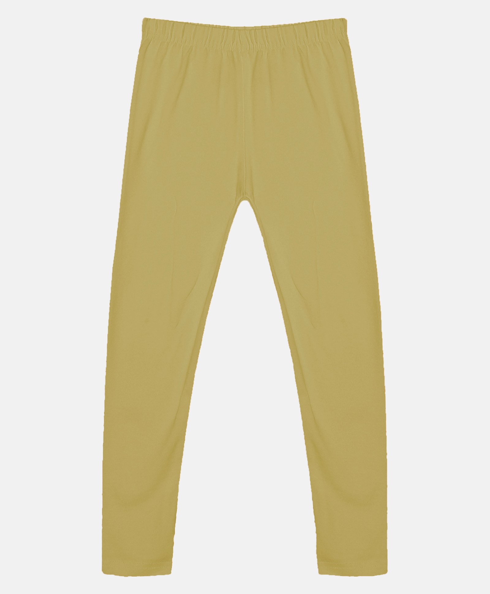 Kiddopanti Solid Ankle Length Leggings - Beige-image-22