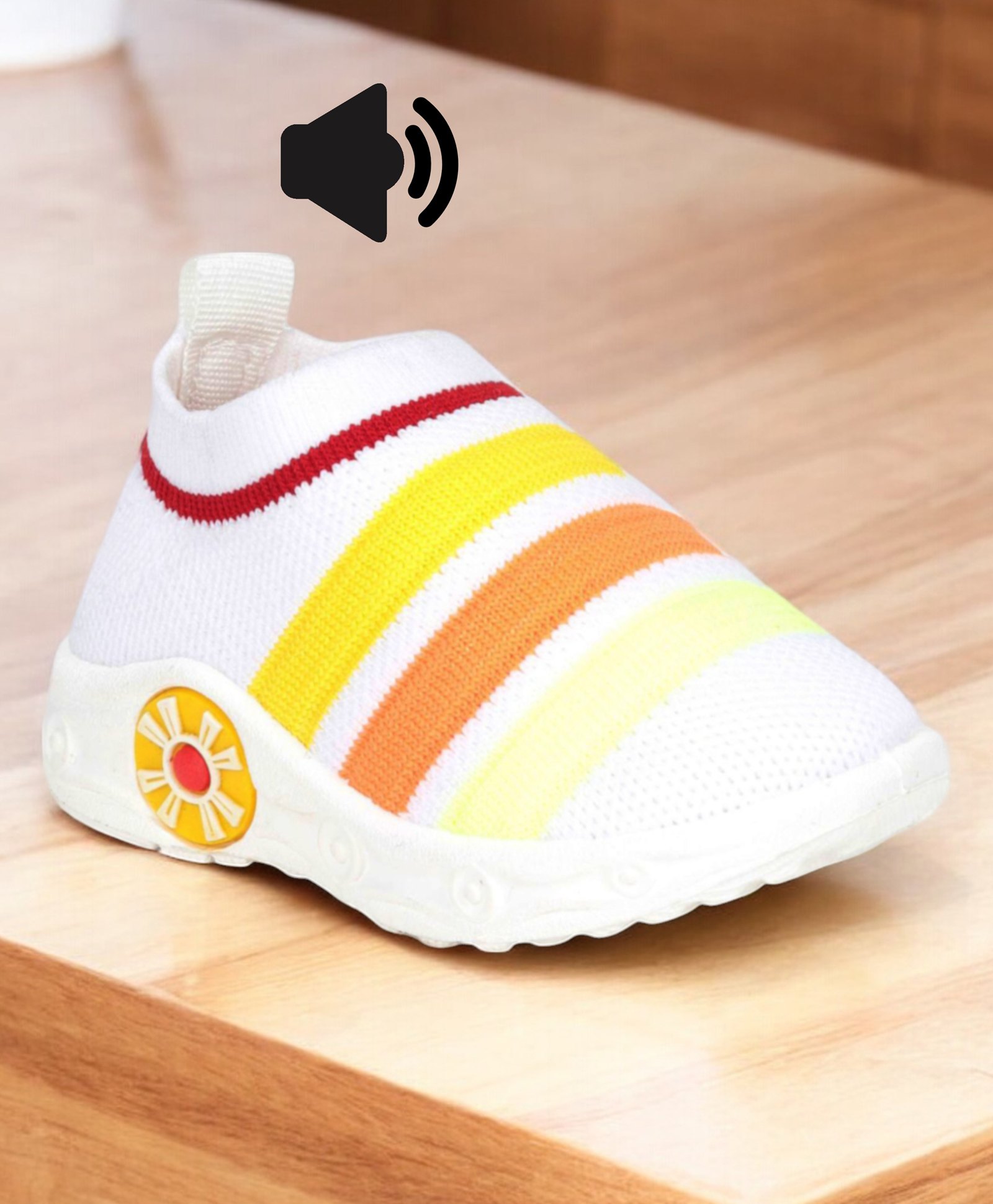 Lil Lollipop Slip On Musical Shoes - White-picture-16
