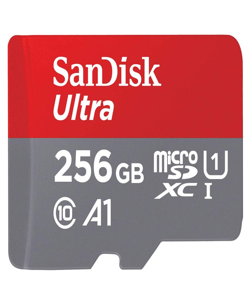 SanDisk microSD Memory Card for Smartphones 256GB 150MB/s R UHS-I ,Ultra (Red Grey)-image-3