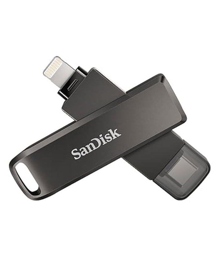 SanDisk iXpand Card 64 GB can be used directly in the phone Perfect for recording & watching Flash Drive Luxe for iPhone, iPad Pro, MAC Devices, Type-C Android Phone & Other Devices Black(SDIX70N-064G-GN6NN)-image-3