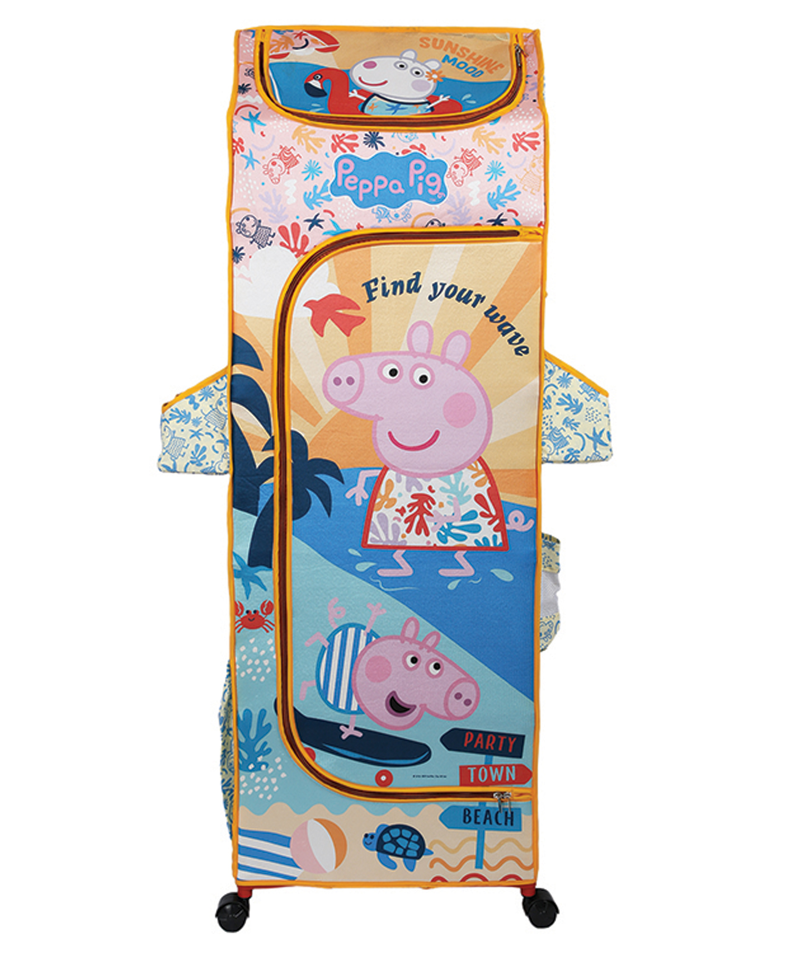 KUDOS HASBRO  Peppa Pig Wonder Cub Foldable 5 Shelves Wardrobe - Yellow-picture-24