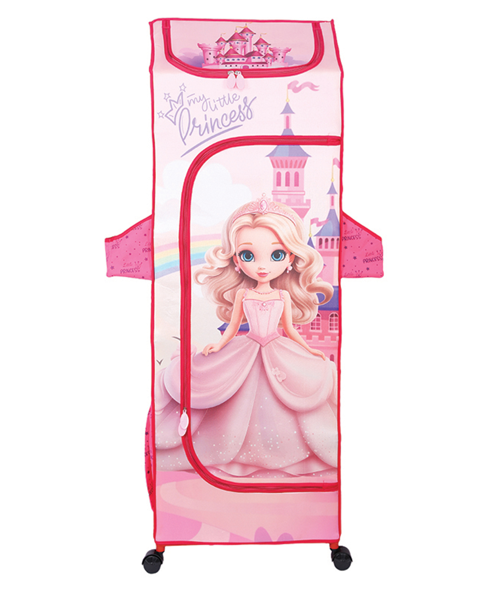 KUDOS Character Edition Princess Wonder Cub 5 Shelves Foldable Wardrobe - pink