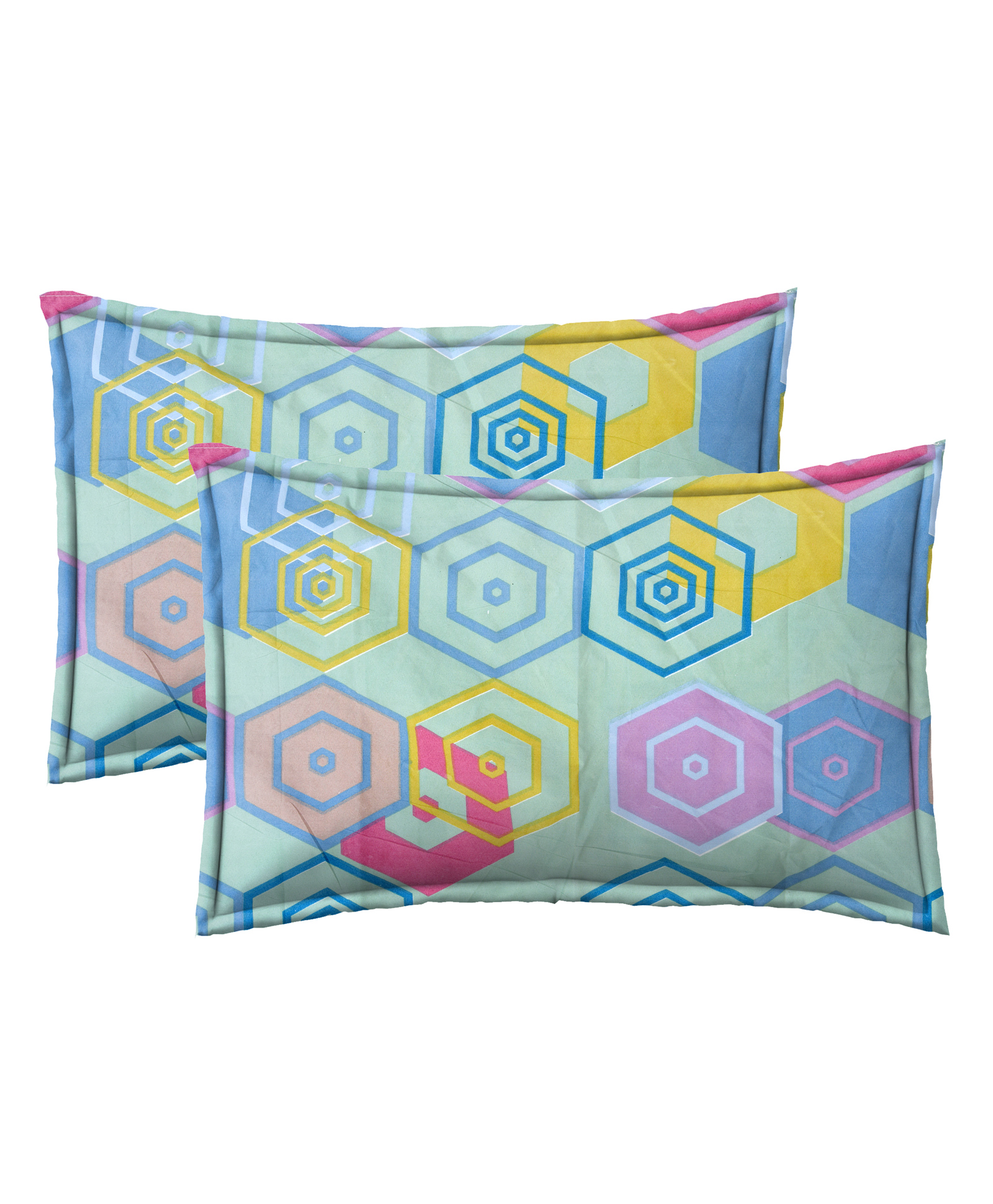 RRC Super Soft Brushed Microfiber Cotton Standard Size Pillow Cover - Multicolor-picture-12
