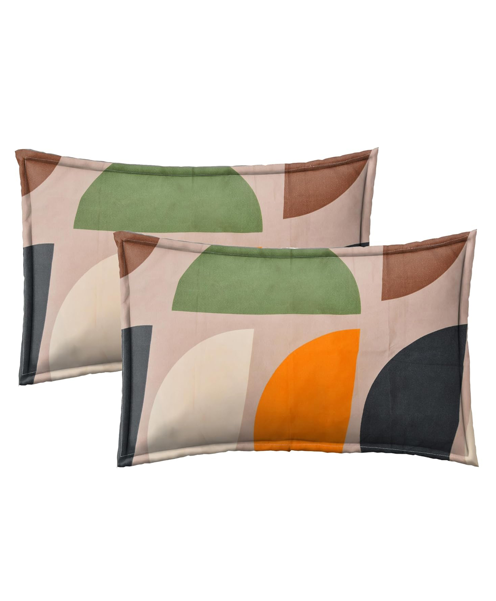 RRC Super Soft Brushed Microfiber Cotton Standard Size Pillow Cover - Orange-picture-21