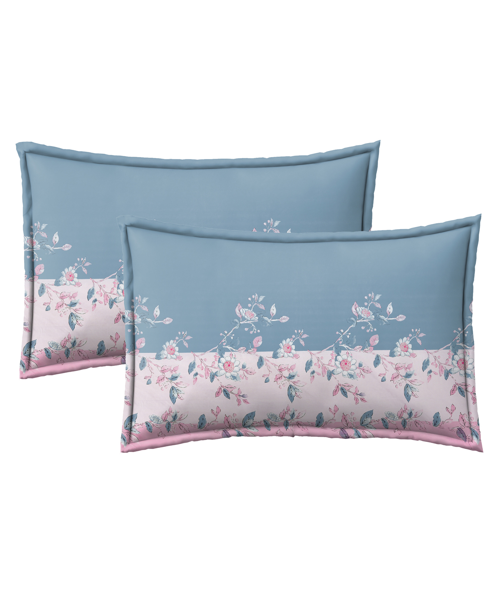 RRC Super Soft Brushed Microfiber Cotton Standard Size Pillow Cover - Pink-picture-28