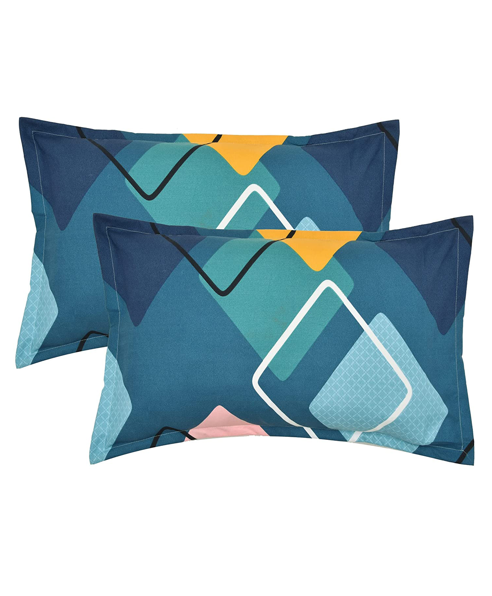 RRC Super Soft Brushed Microfiber Cotton Standard SizePillow Cover - Green-picture-14