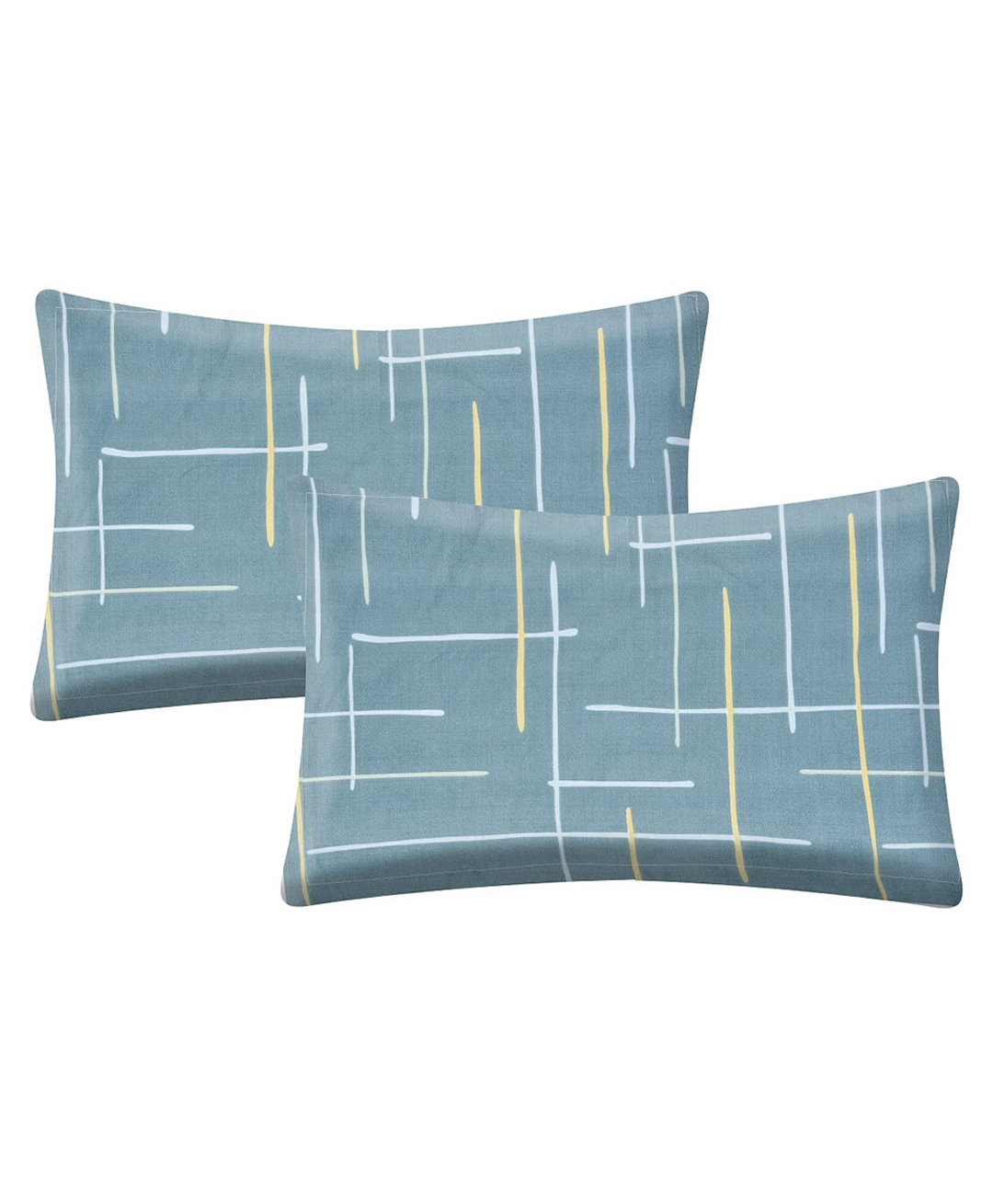 RRC Super Soft Brushed Microfiber Cotton Standard SizePillow Cover - Blue-picture-16