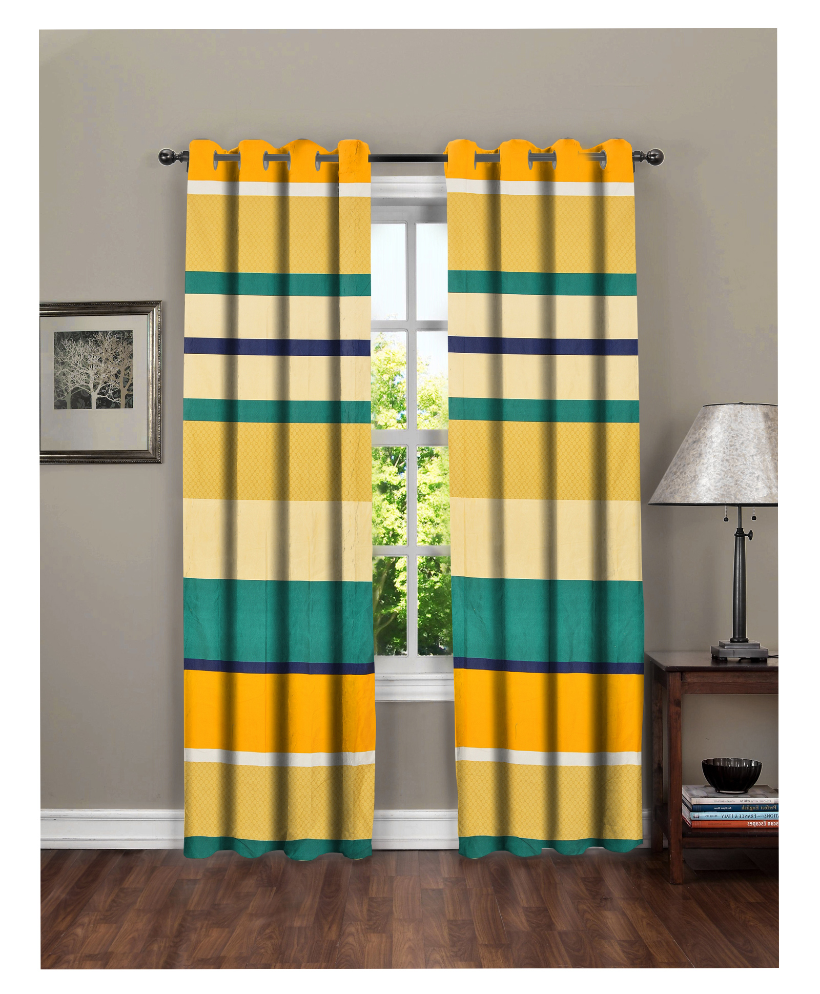 RRC Super Soft Brushed Microfiber CottonDoor Curtains - Multicolor-image-19