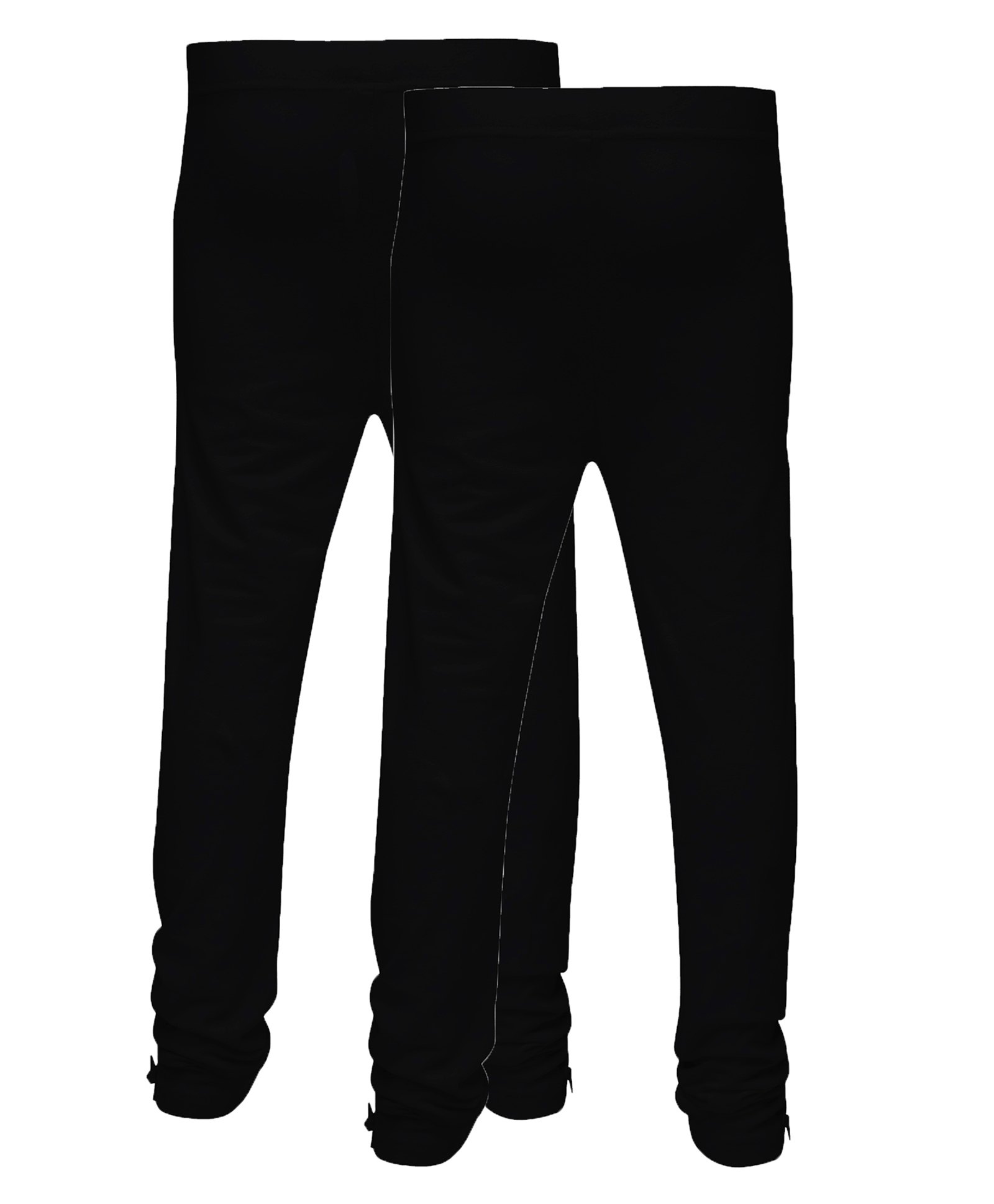 3PIN Cotton Pack of 2 Solid Leggings - Black-picture-43