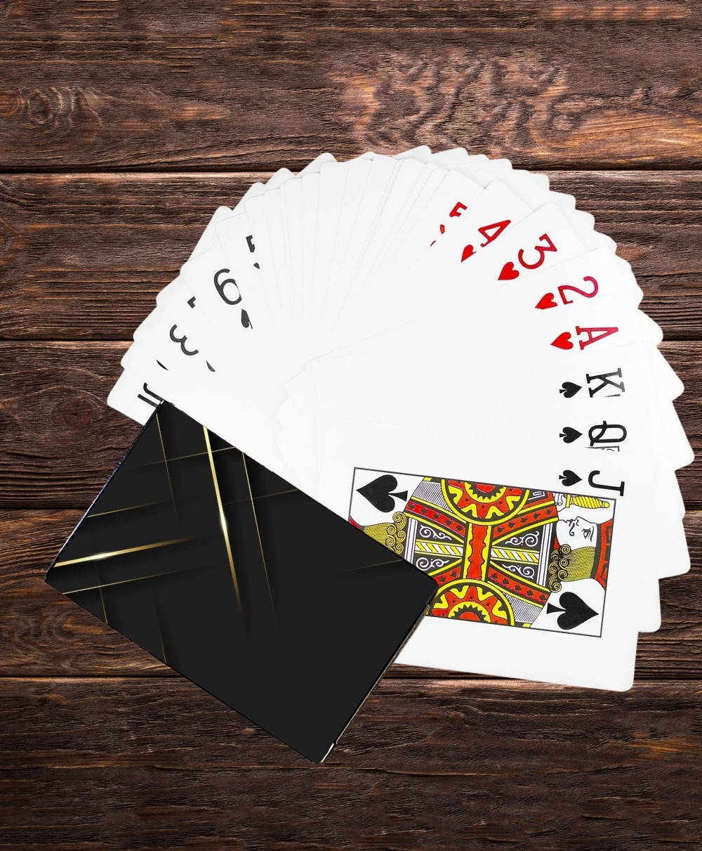 KARBD Playing Cards Deck Premium with Plastic Laminated Coating - Elite Black, Pack of 1-image-30