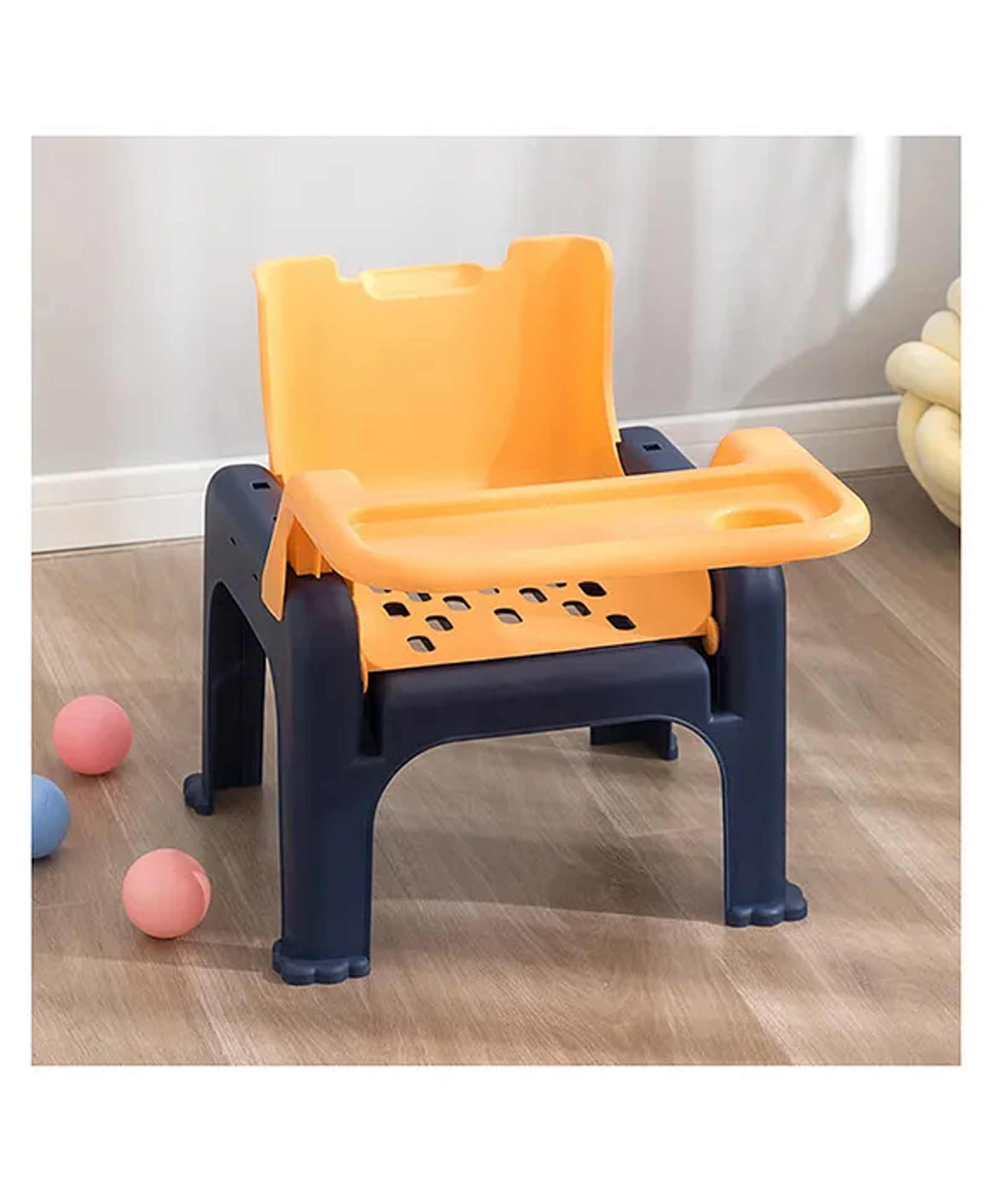 3 in 1 Multi-Functional Jelly Bean Chair - Cream & Blue-image-31