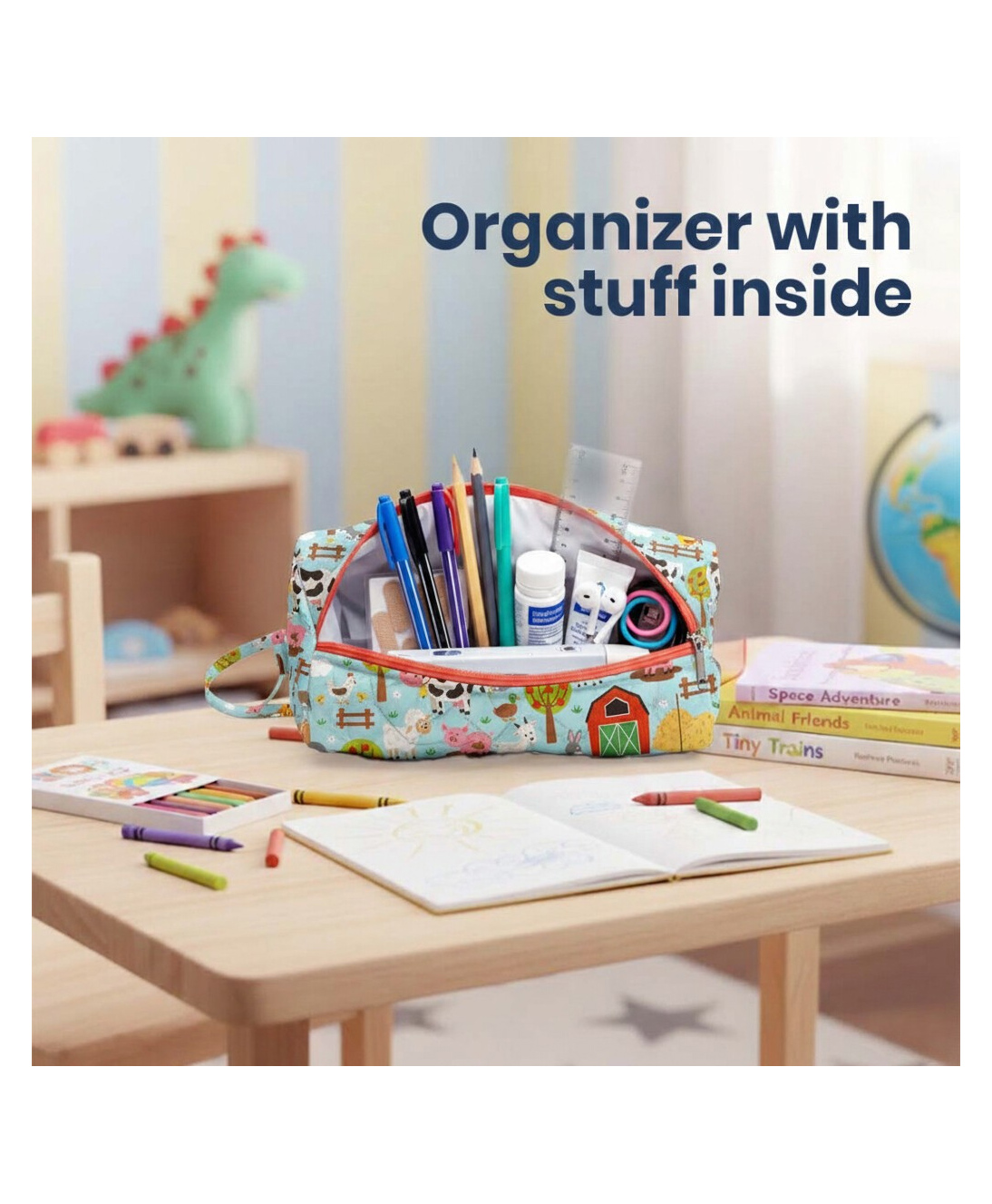 Playful Plunge Multipurpose Travel Organiser - Farm Animals-image-15