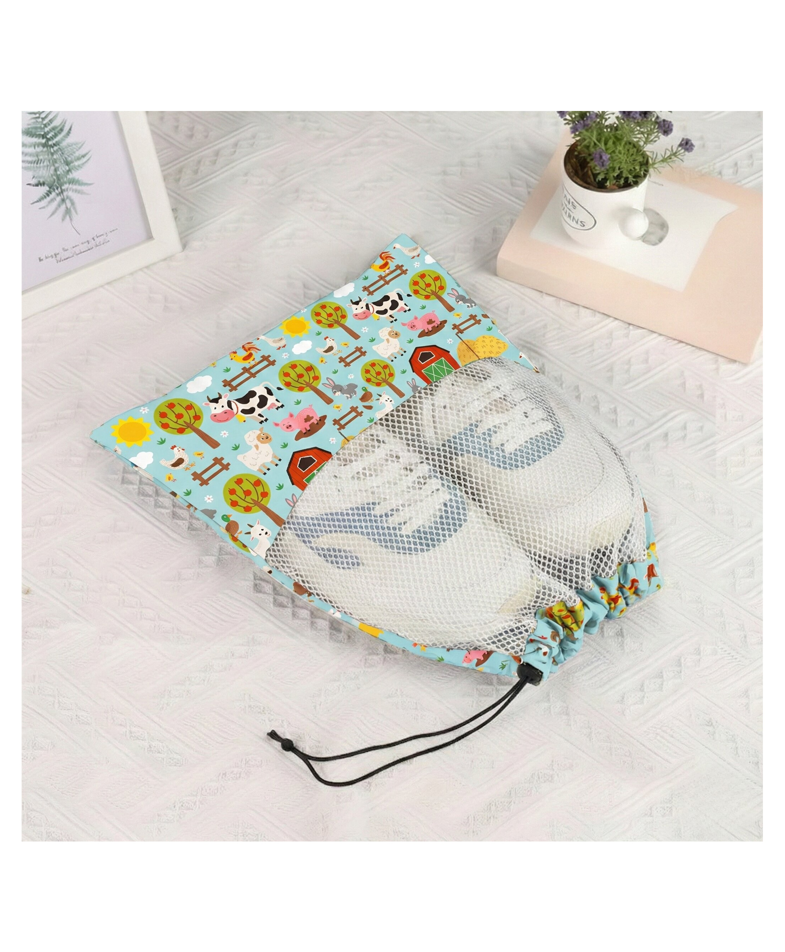 Playful Plunge Shoe Pouch - Farm Animals-image-16