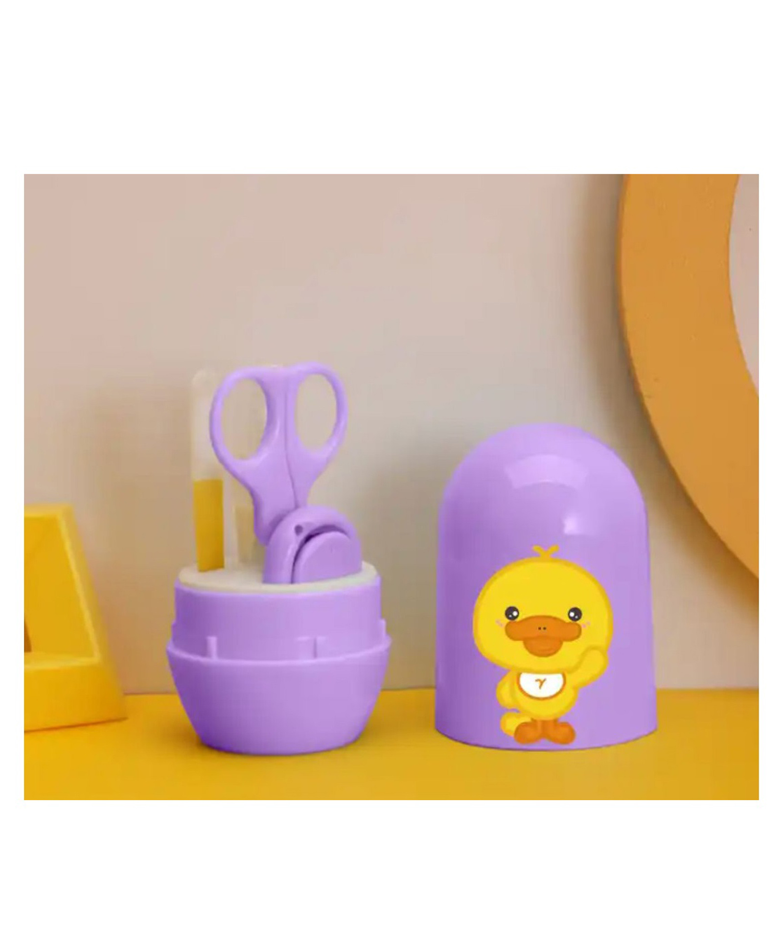 Joy Buzz 4 in 1 Baby Nail Clipper kit with Cute Case Nail Clipper Scissors Tweezers & Baby Nail File Set for Kids - Purple-image-47