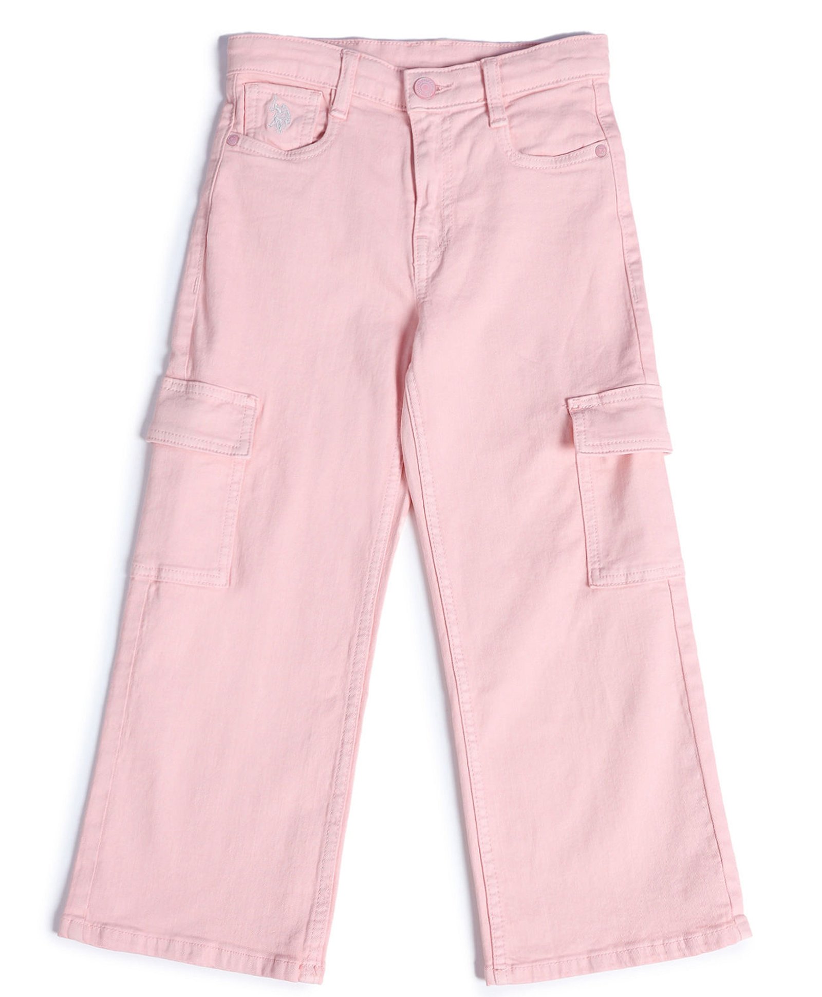 US Polo Assn Cotton Knit Full Length Solid Jeans - Pink-picture-23