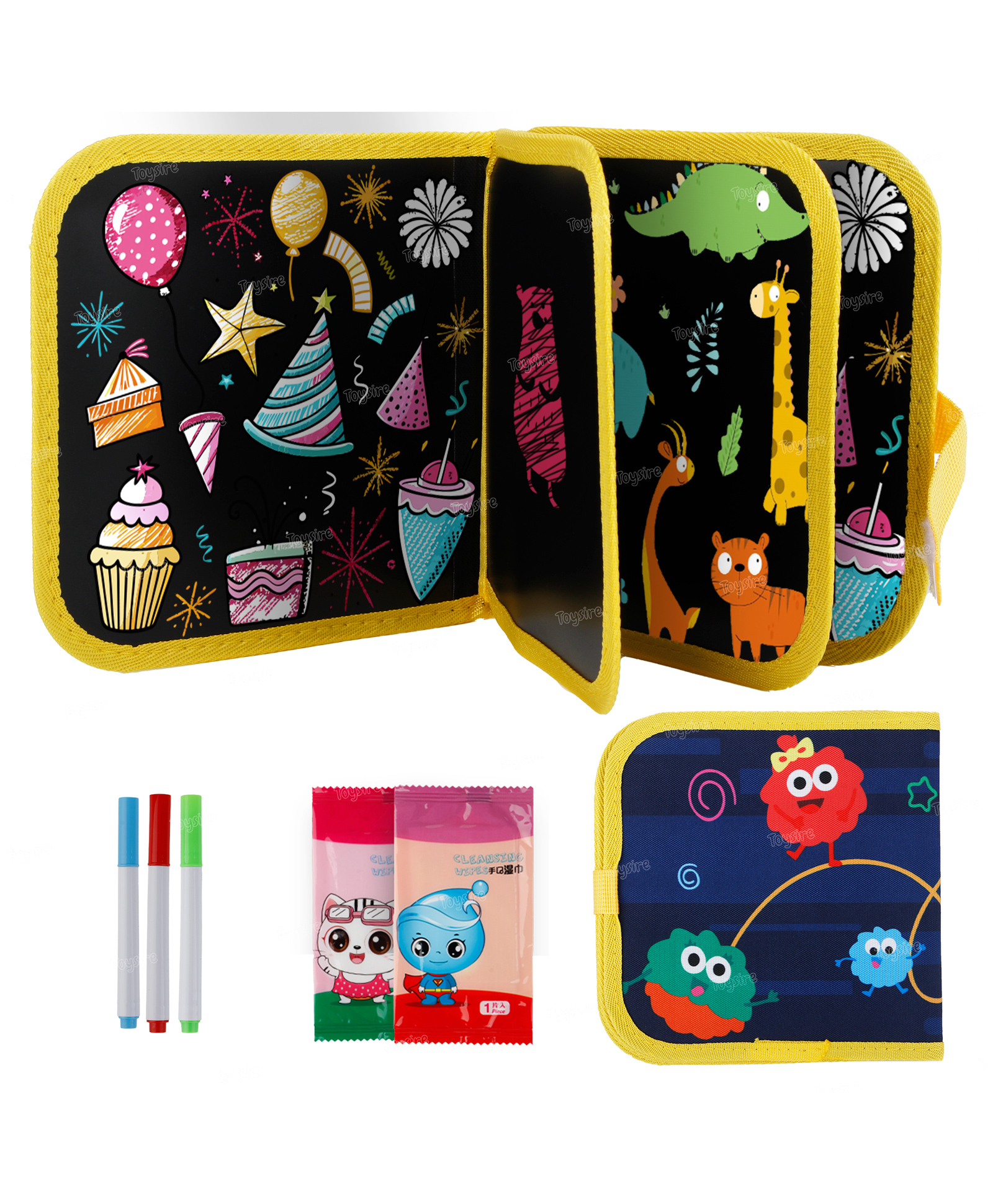 Toysire Colouring Drawing Board Erasable Painting Book Doodle Pad Portable Reusable Writing Boards Toys Gift for Kids-image-33