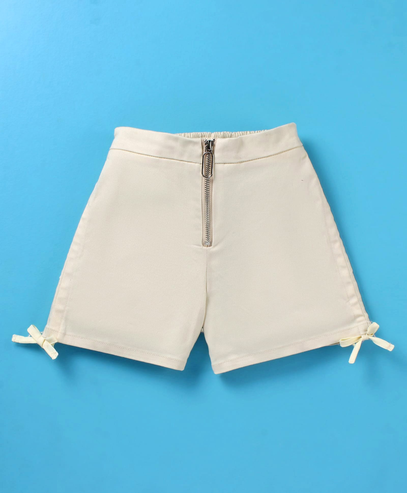Kookie Kids Knit Shorts With Lace Detailing - Off White-image-37