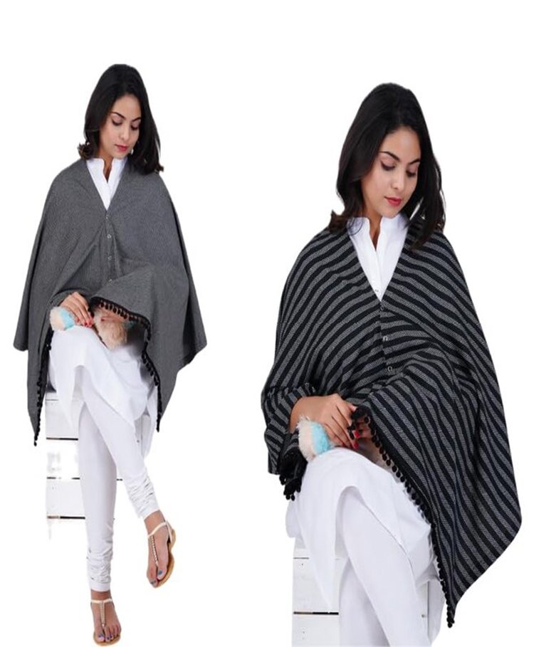 AGUILA Multi Purpose Feeding Shawl Pack Of 2 - Black-Dark Green-image-45