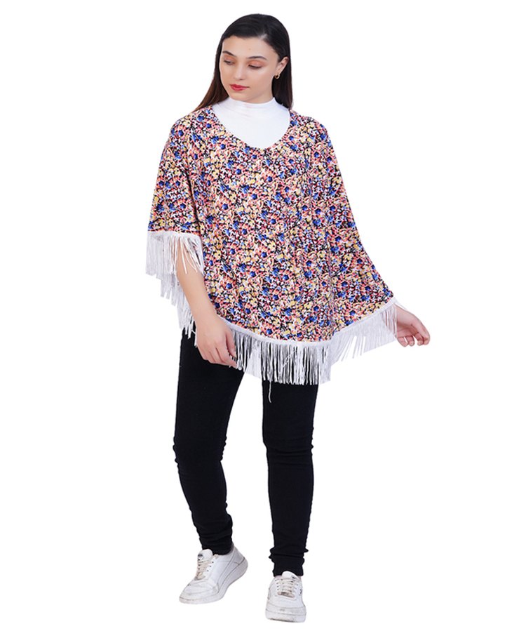 AGUILA Poncho Style Breast Feeding Nursing Cover All Over Print- Yellow-image-2