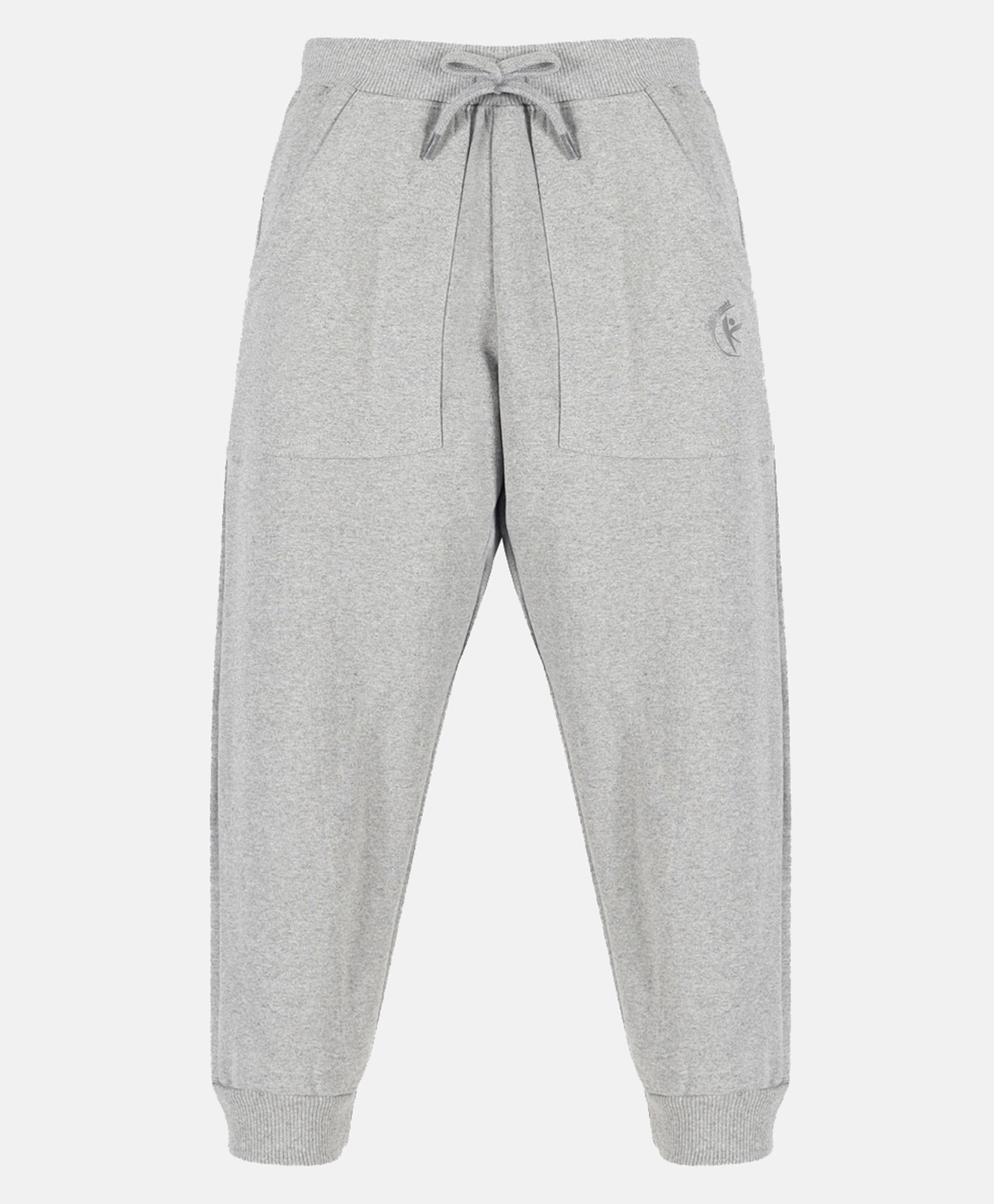 Kiddopanti Brand Name Printed & Pocket Detailed  Track Pant - Grey Melange-picture-10
