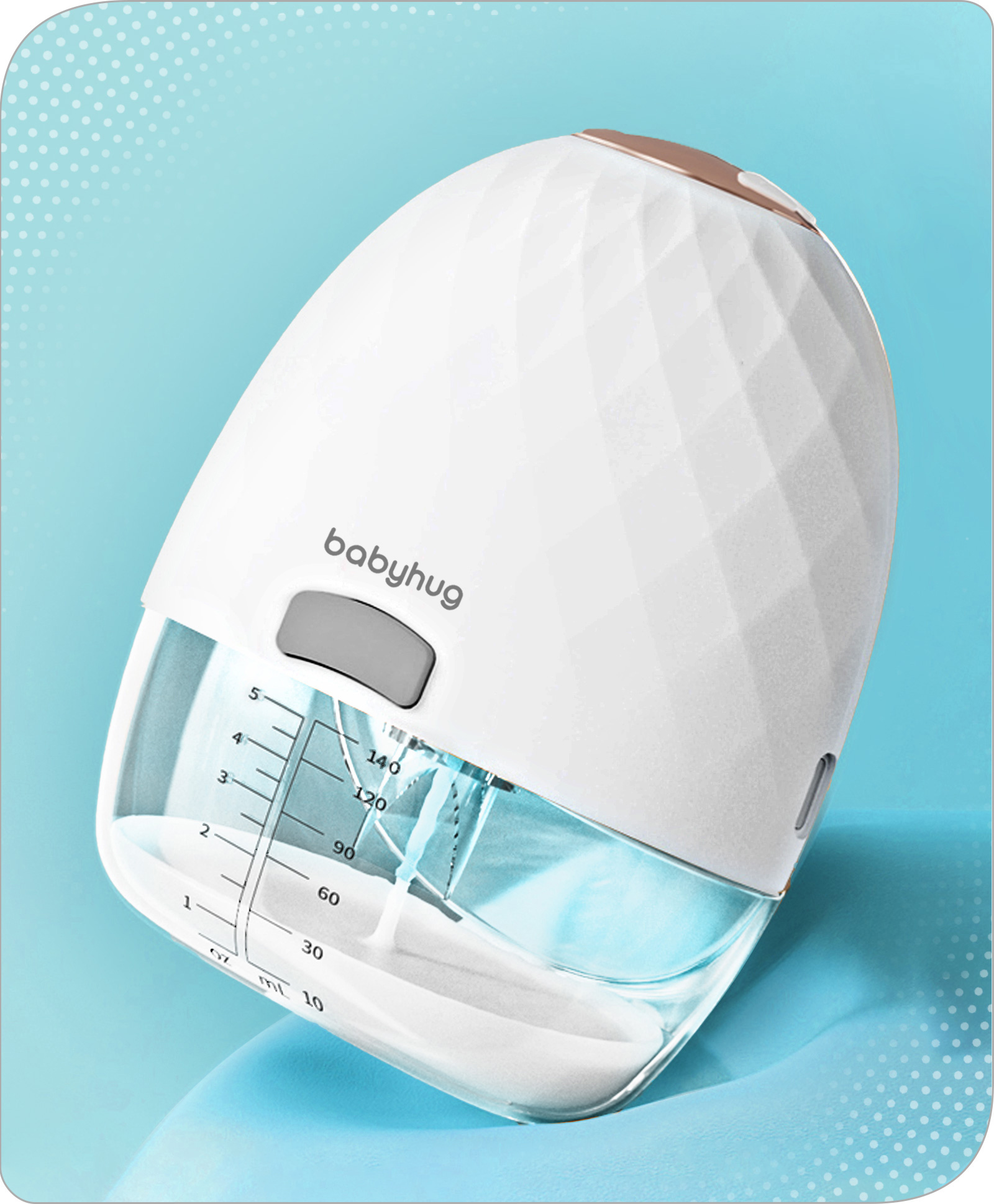 Babyhug Wearable breast Pump| 1500 mAh Rechareable Battery| Type C USB| 4 Operating Modes| 9 Suction Levels in each Mode| Silent Operation| Anti Flowback| USB Charging| 140 degree wide coverage| Discreet Fit - White