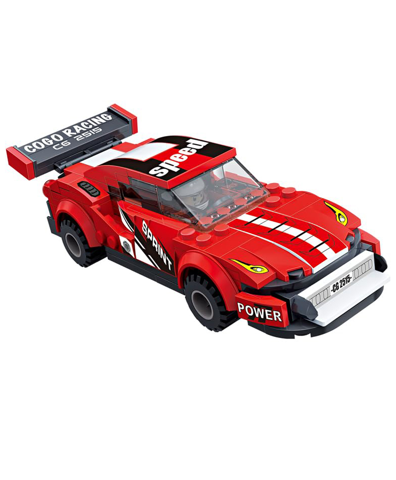 SVE Speed Racing Car Shaped Building Blocks Toy Set Educational DIY Toys - 195 Pieces-image-3