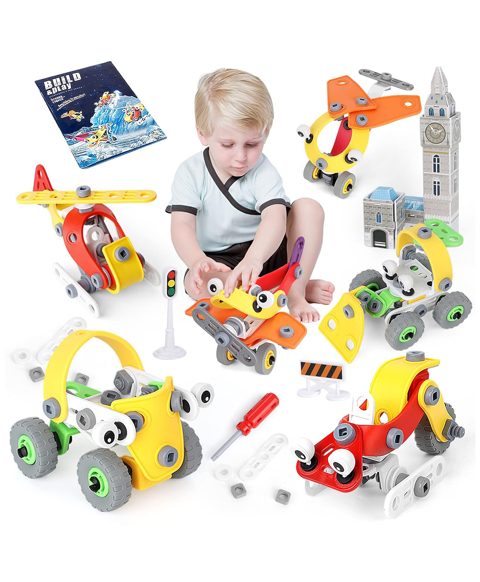 SVE STEM Building Toys Erector Sets Engineering Construction Kit with Tools - 178 Pcs-picture-19