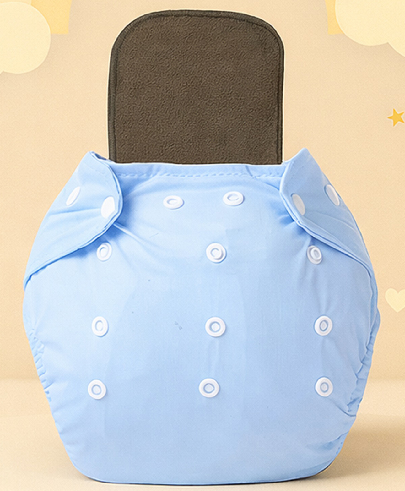 The Cheeky Kidzz Quirky Baby Adjustable Reusable Cloth Diaper And 1 Bamboo Microfiber Insert Pads-image-31