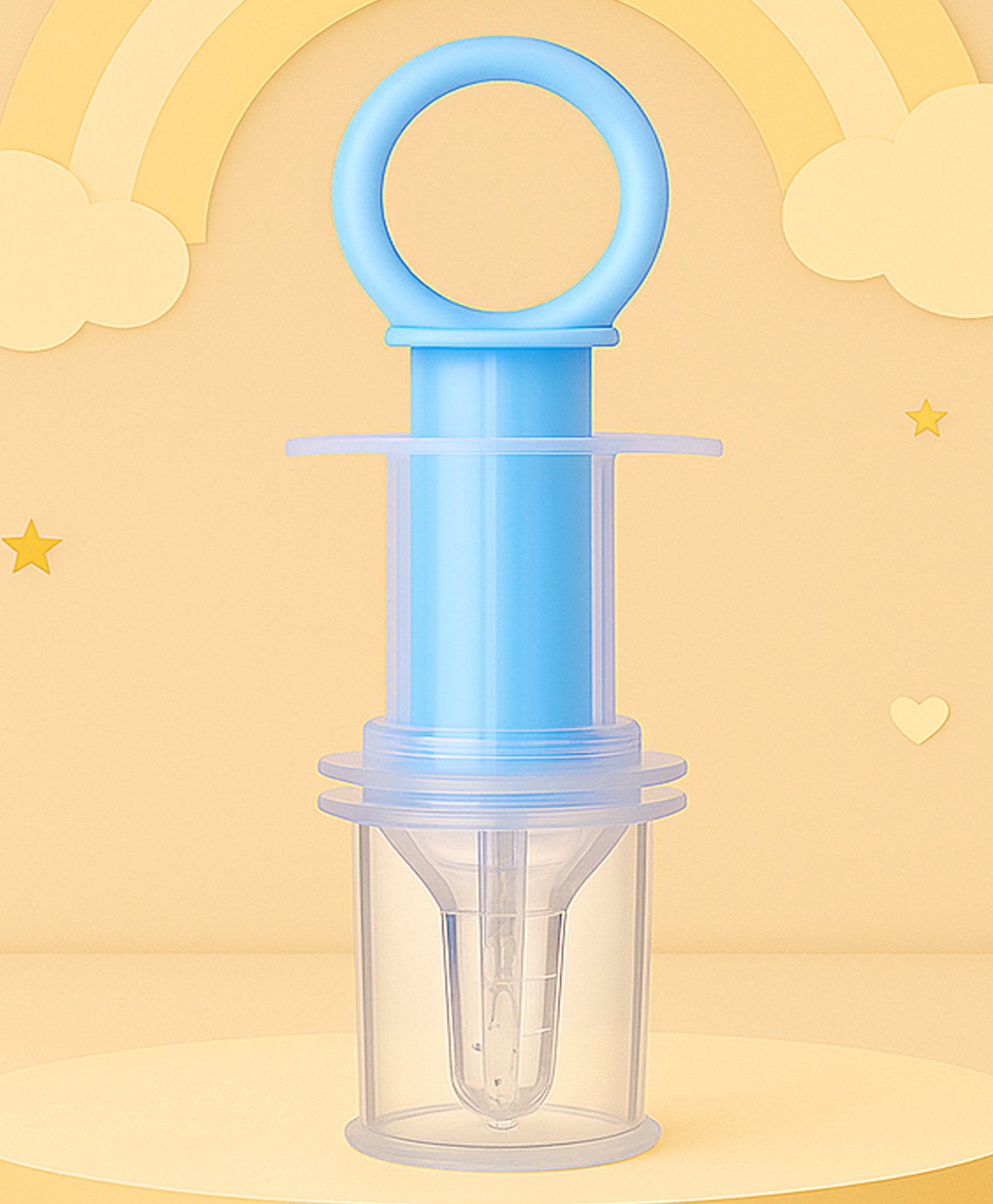 The Cheeky Kidzz Multi-Functional Baby Smart Medicine Needle Feeder Squeeze Medicine Dropper (BLUE)-image-49