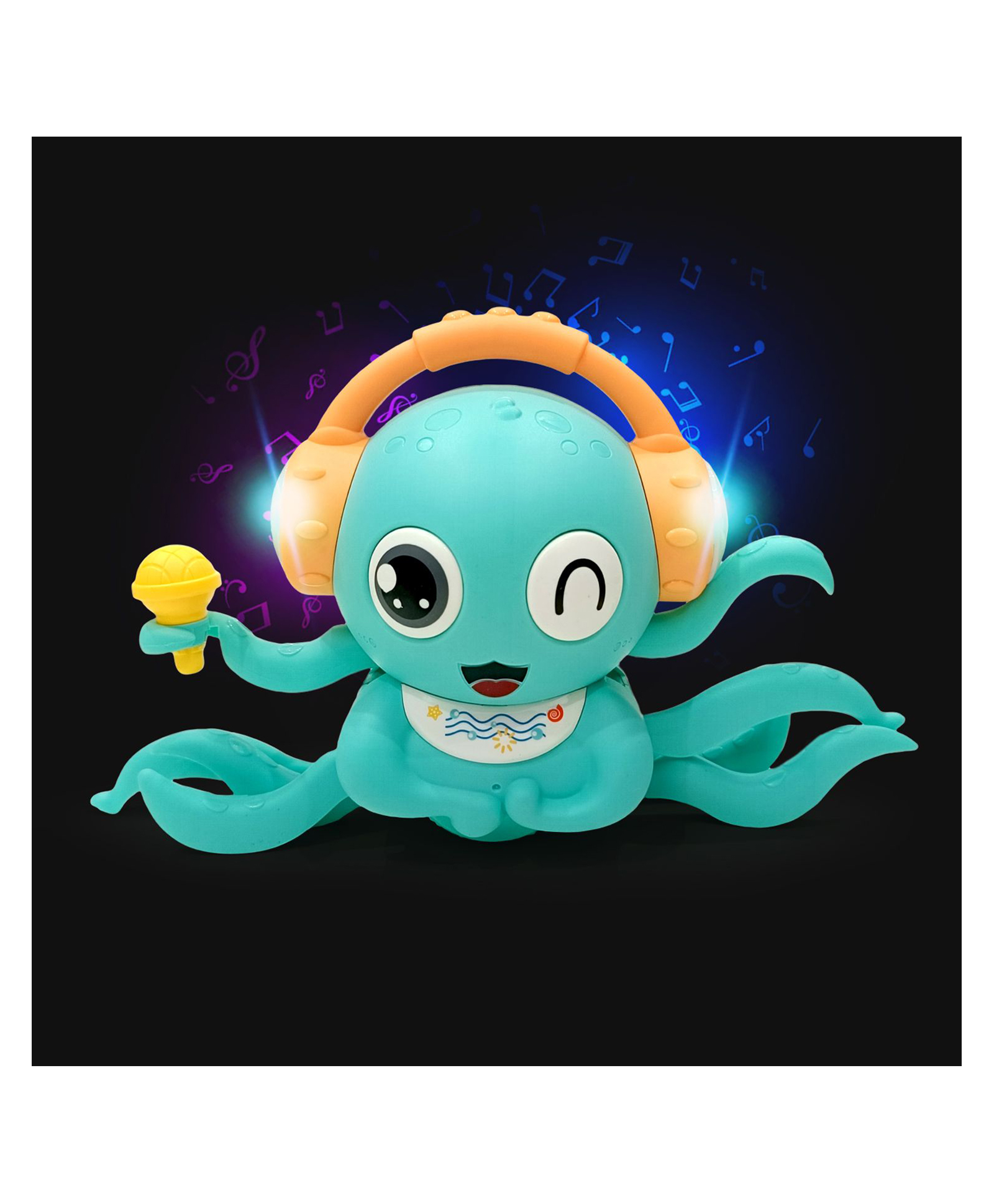 Planet of Toys Battery Operated Magic Dance Crawling Octopus Vehicle Toy - Multicolor-picture-38