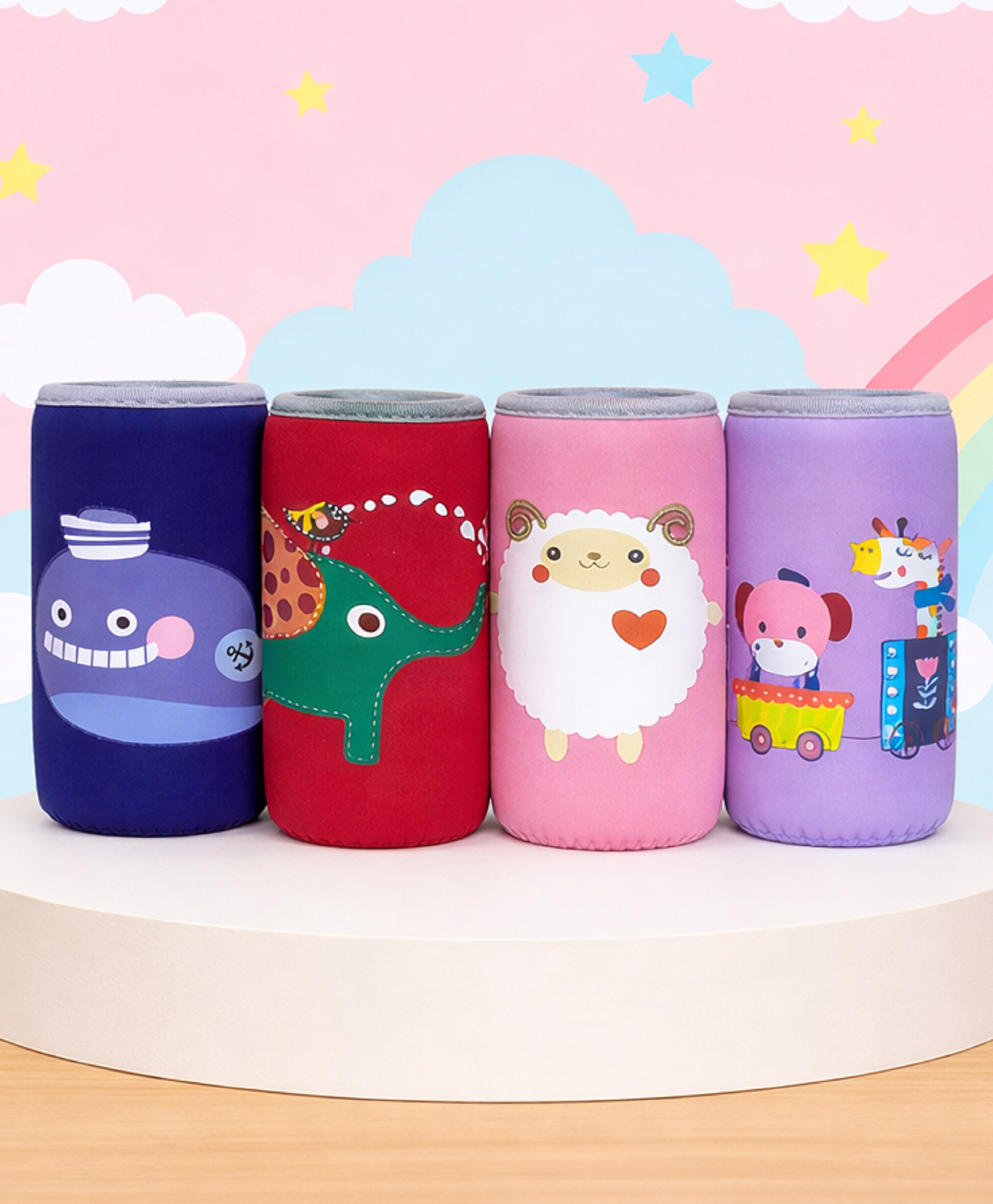 The Cheeky Kidzz Adjustable Reusable Baby Feeding Bottle Cover Sleeves Suitable For 120ml 220ml 240ml Slim Neck Feeding Milk/Water Glass Feeder Bottles (PACK of 4)-image-21