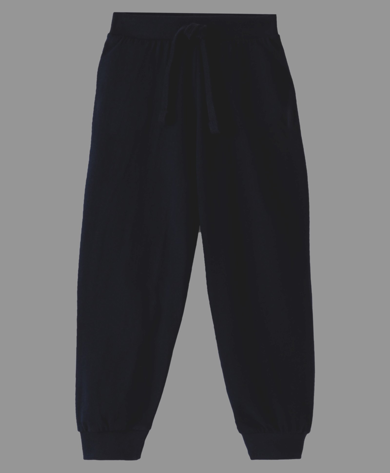 KAVEE Pure Cotton Solid Bio Washed Joggers - Black-image-44