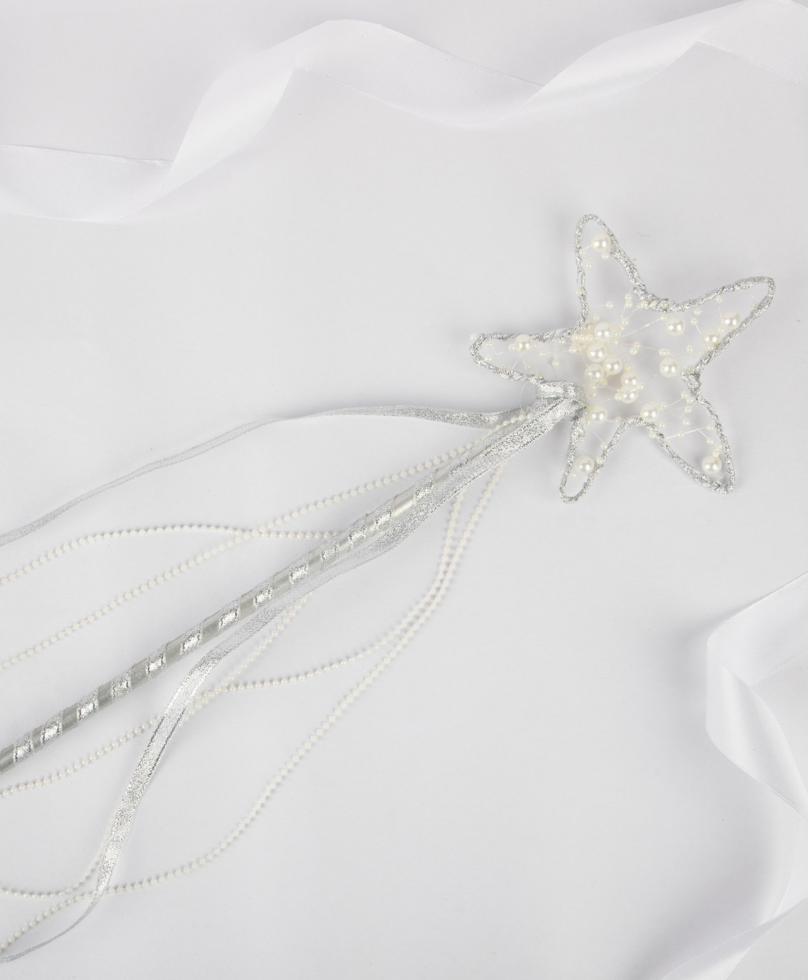 Tipy Tipy Tap Halloween Theme Pearl Detailed Fairy Magic Wand - Silver-picture-6
